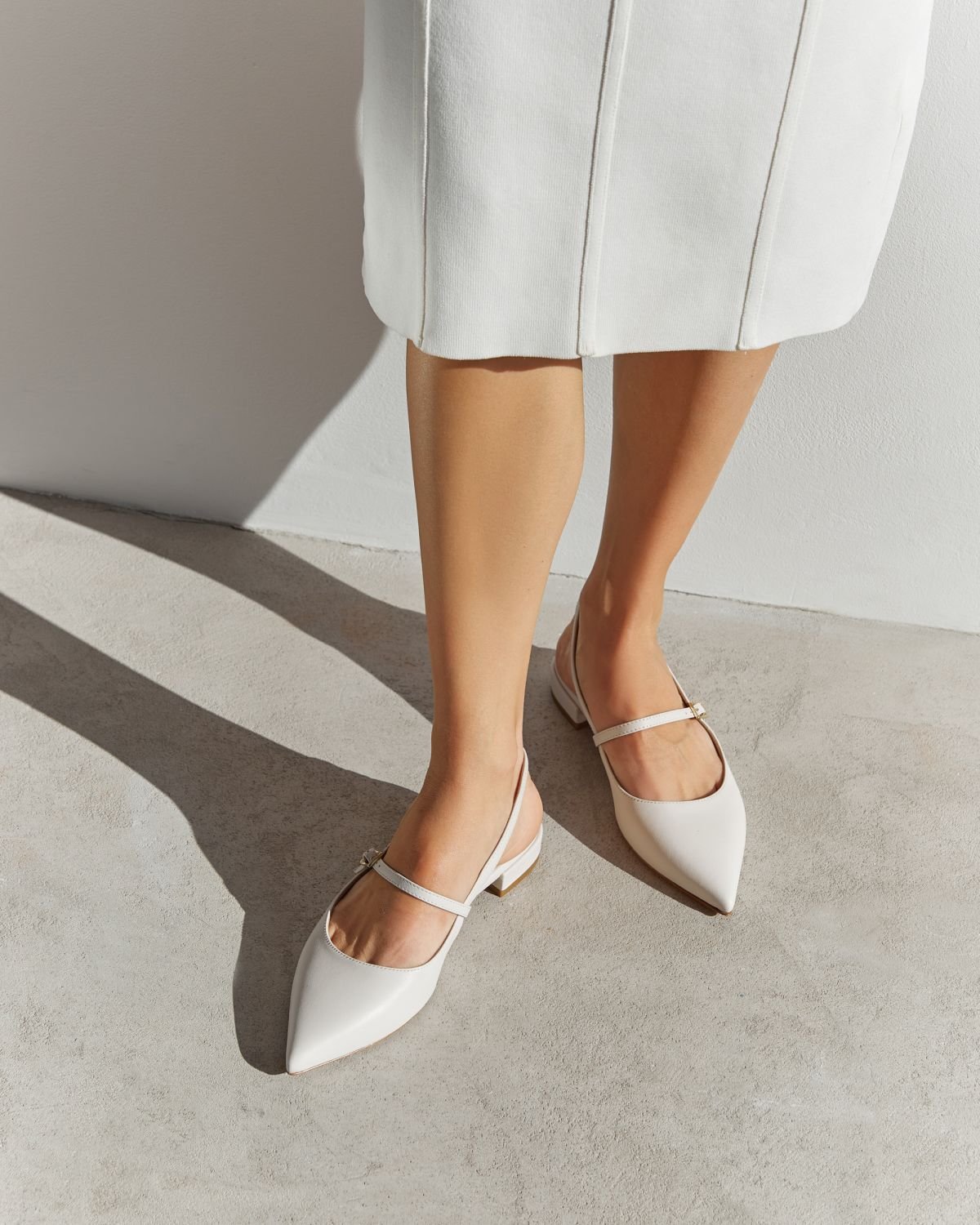 Белые кожаные туфли - Image 6 of 6