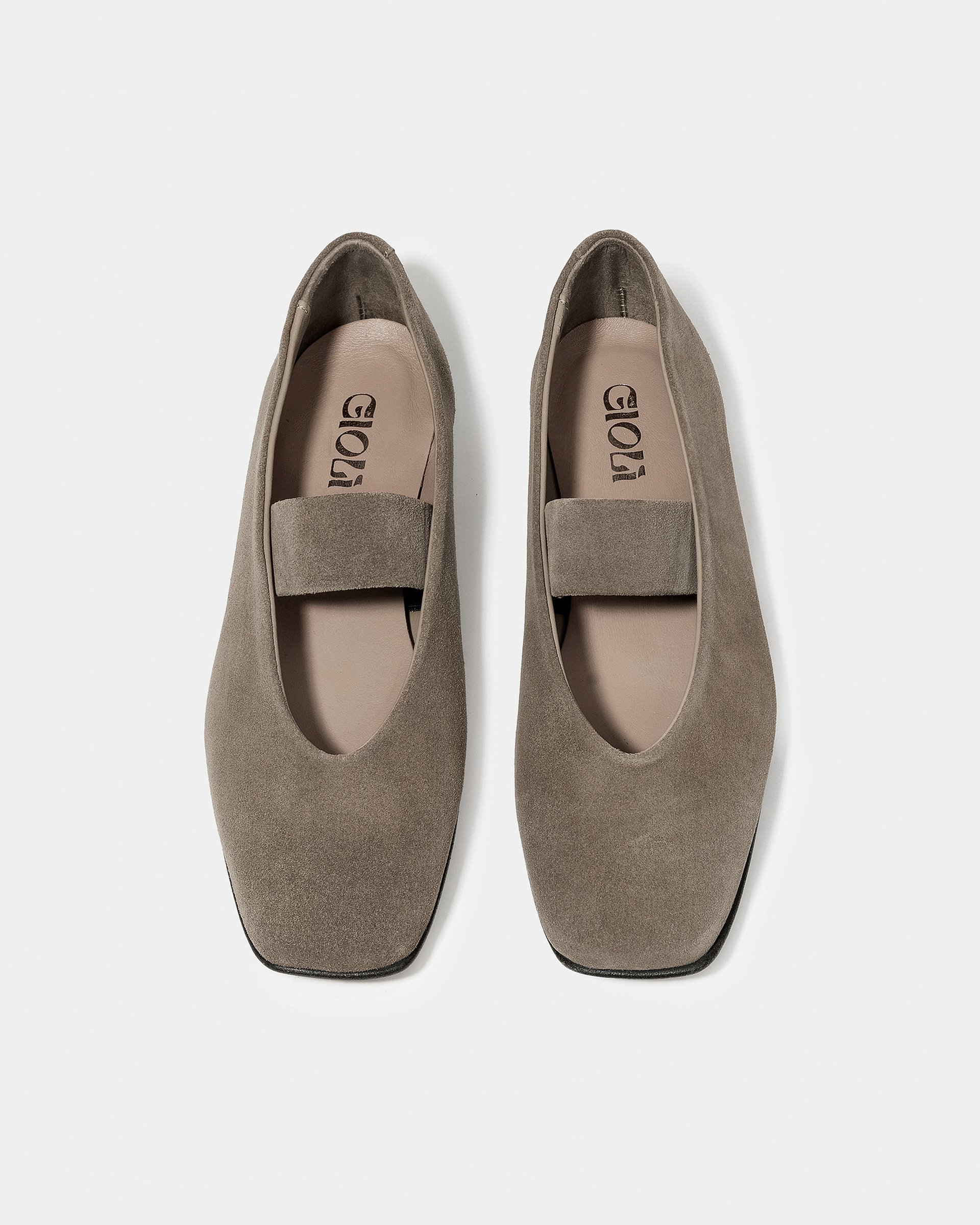 Серые замшевые туфли на плоской подошве - Image 3 of 4
