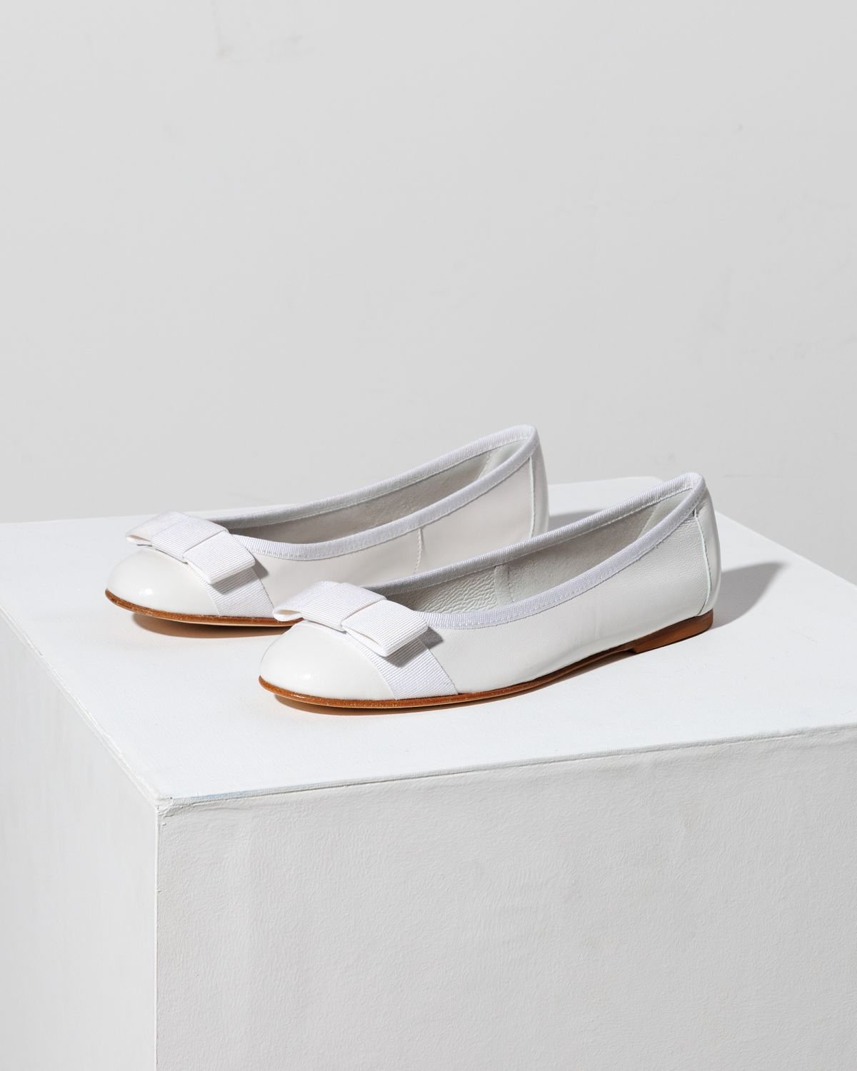 Белые кожаные балетки - Image 3 of 7