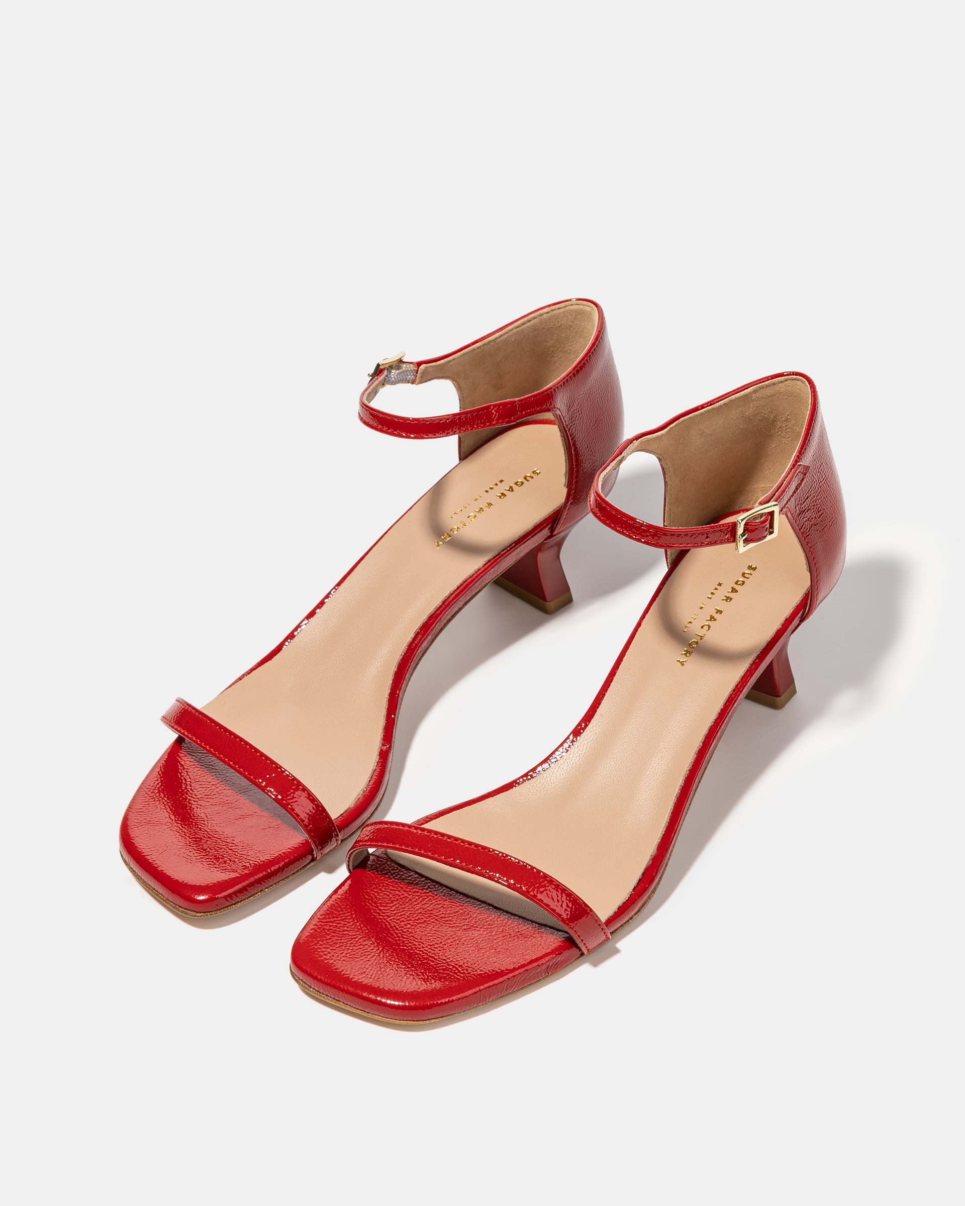 Красные кожаные босоножки - Image 2 of 4