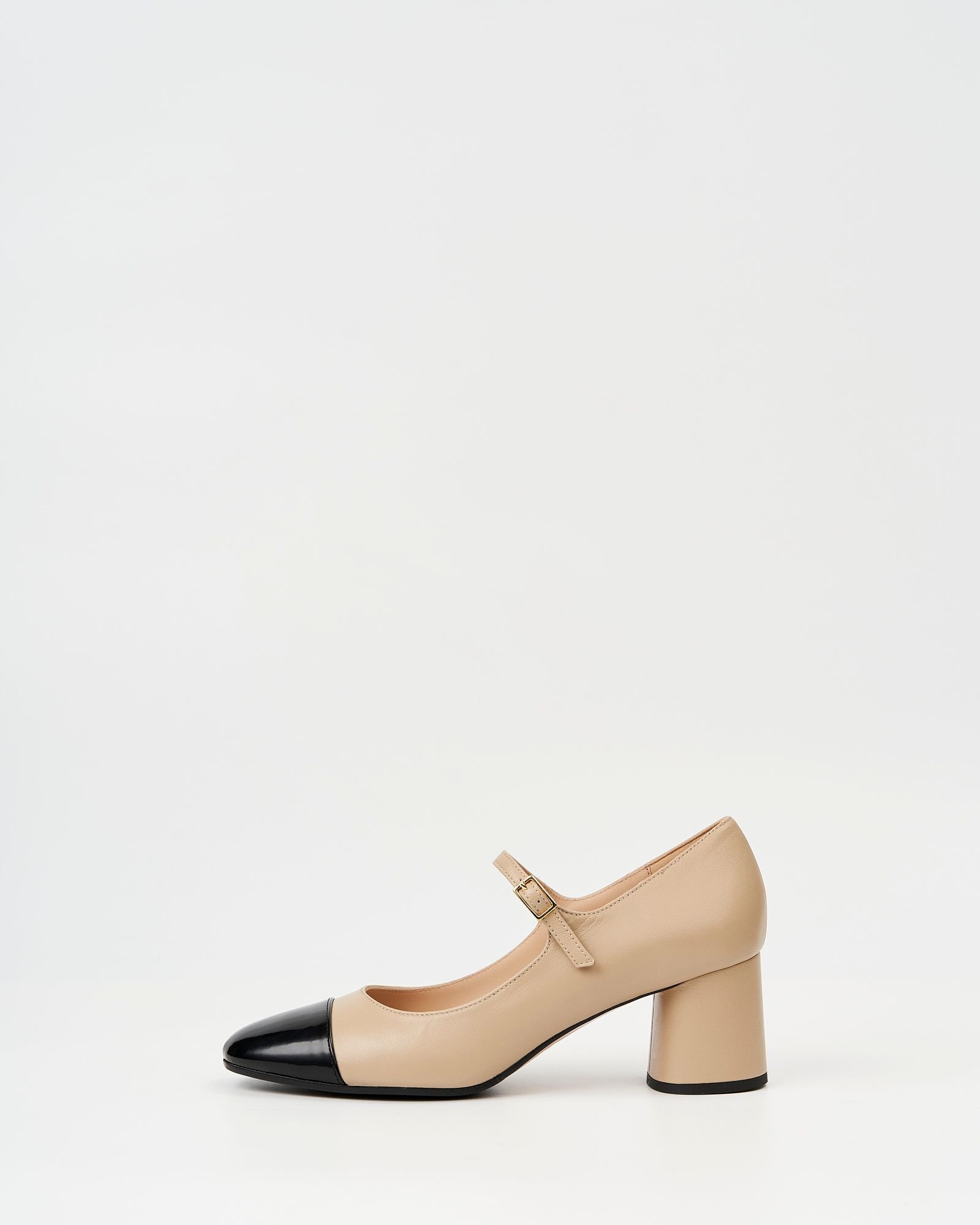 Бежевые кожаные туфли - Image 3 of 7