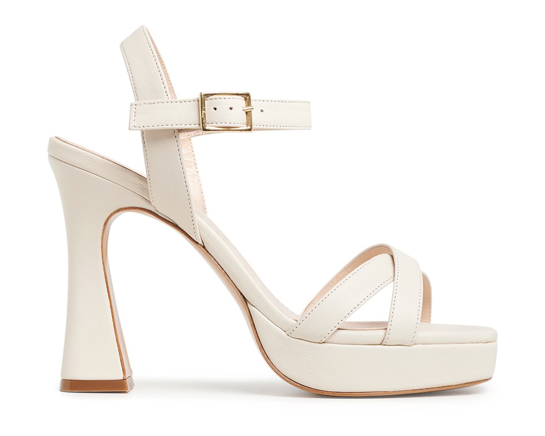 Белые кожаные босоножки - Main image
