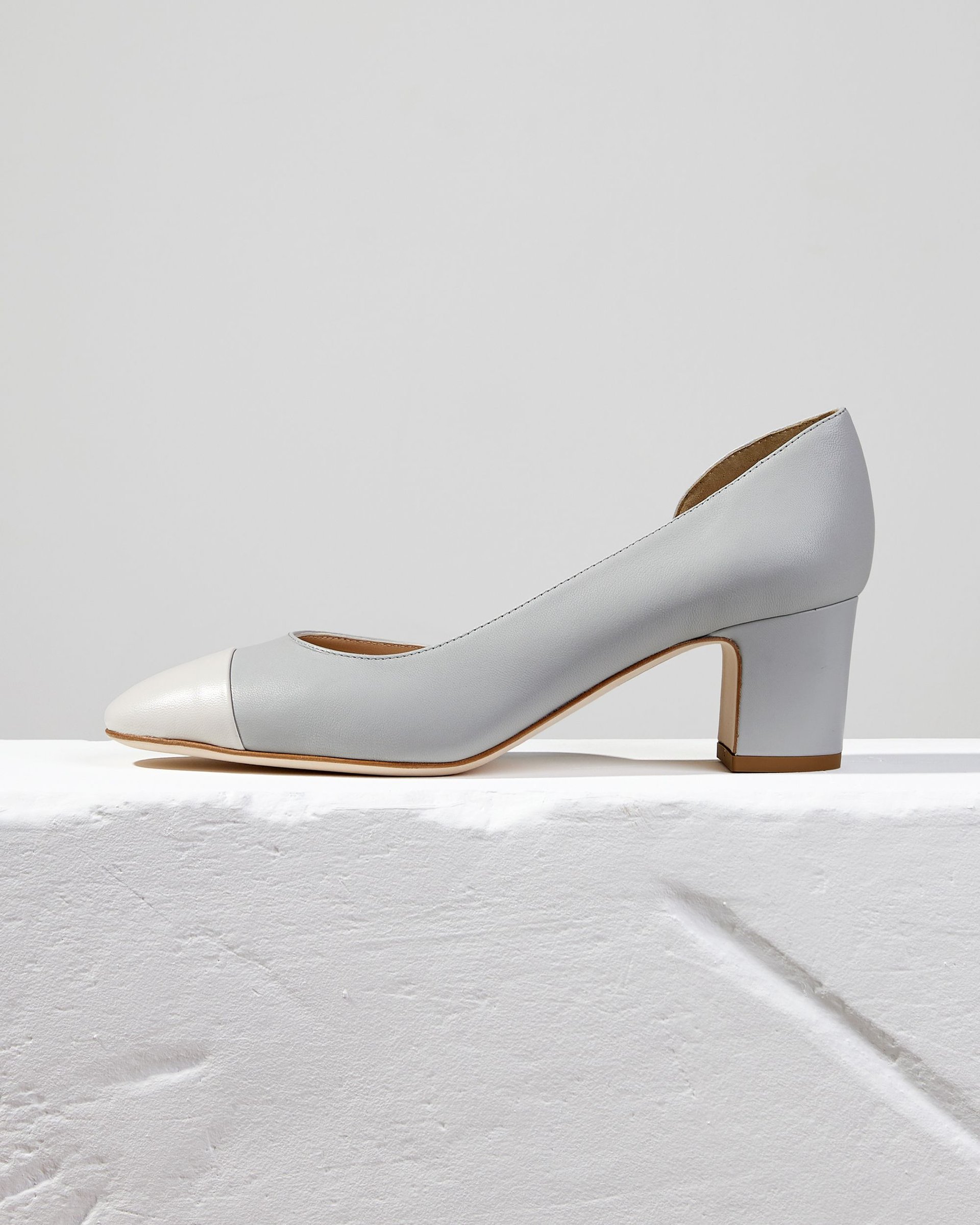 Светло-голубые кожаные туфли - Main image