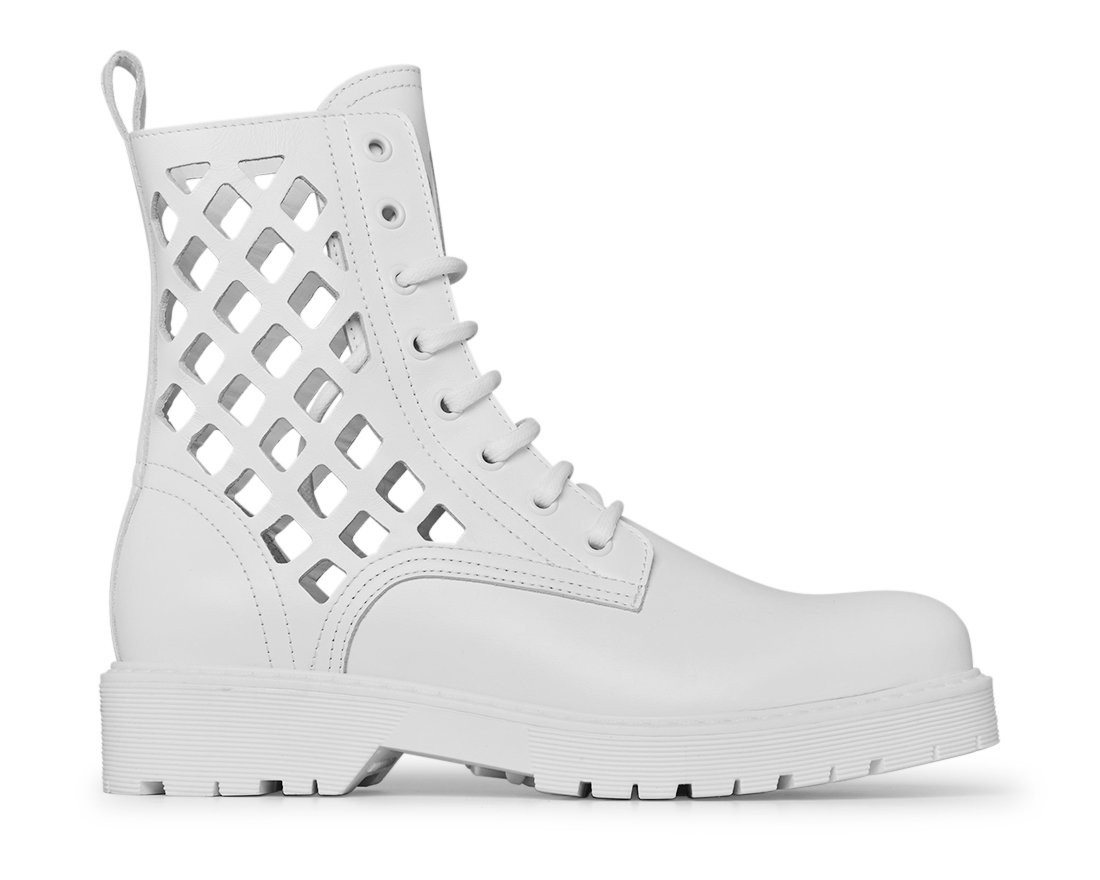 Белые кожаные ботинки - Main image