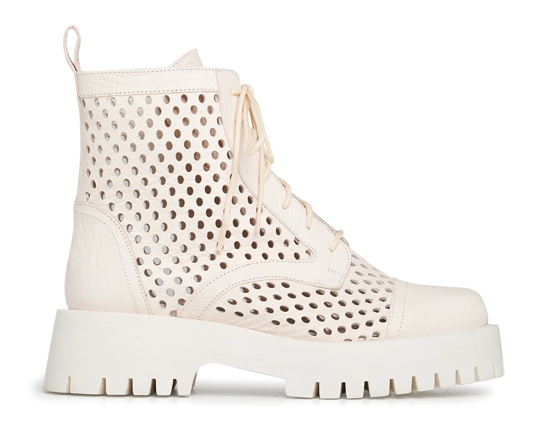 Бежевые кожаные ботинки - Main image