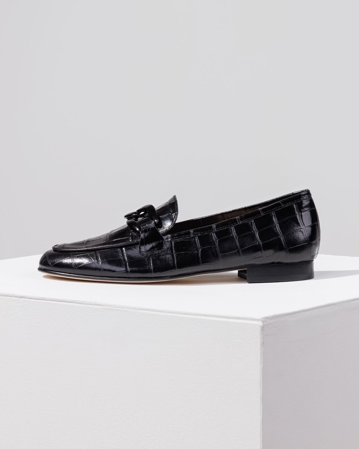 Черные кожаные лоферы - Main image