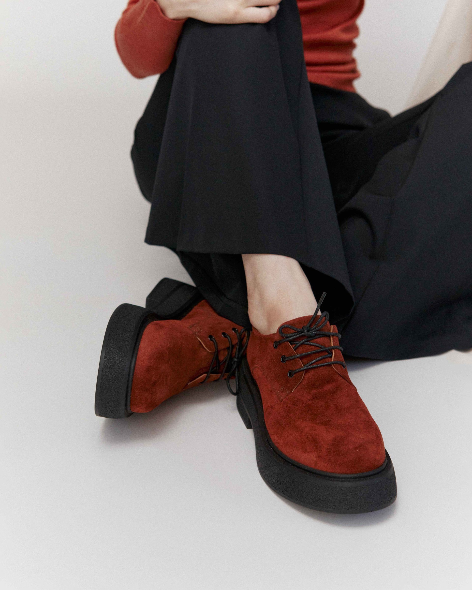 Оранжевые замшевые полуботинки - Image 2 of 6