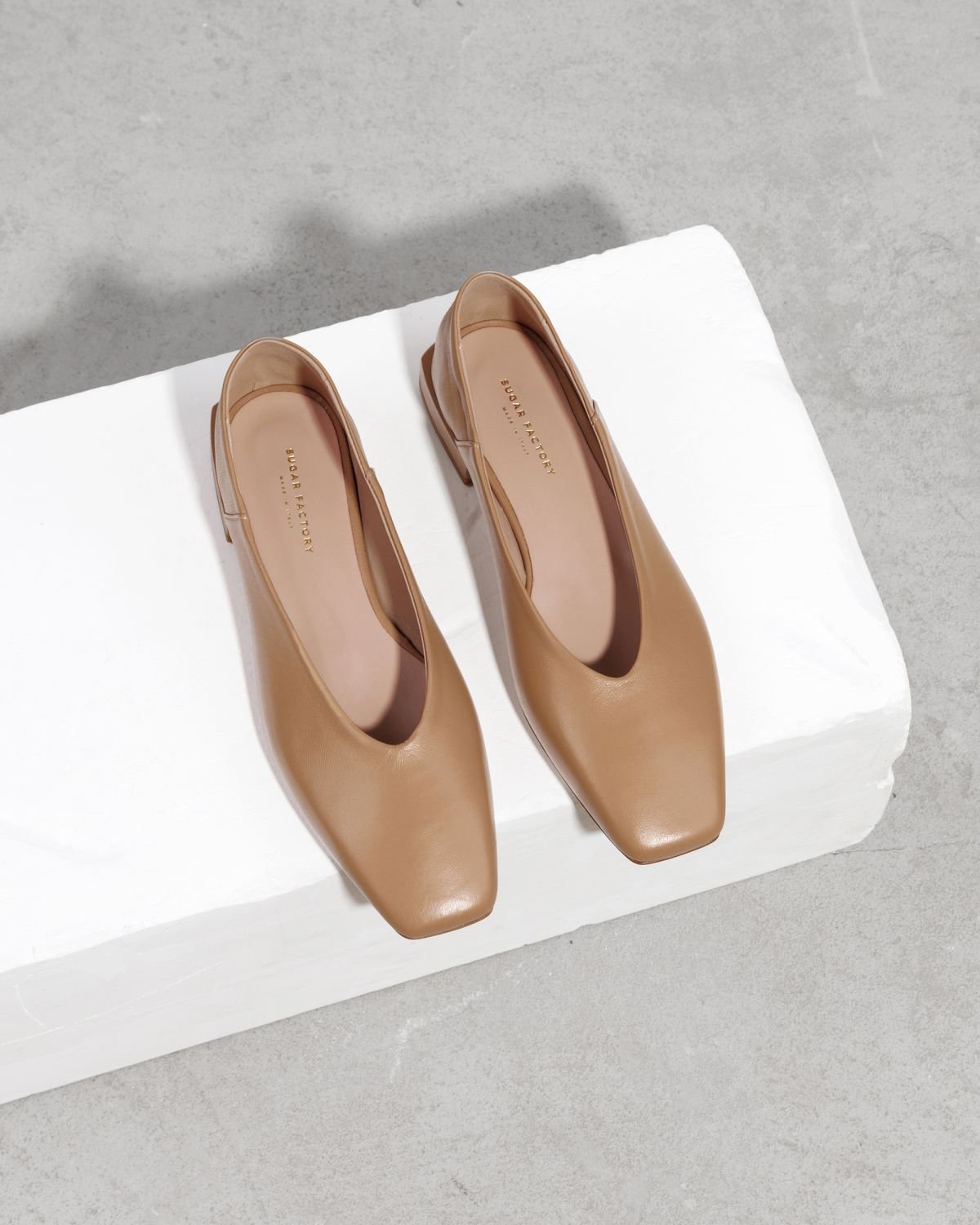 Бежевые кожаные туфли - Image 2 of 6