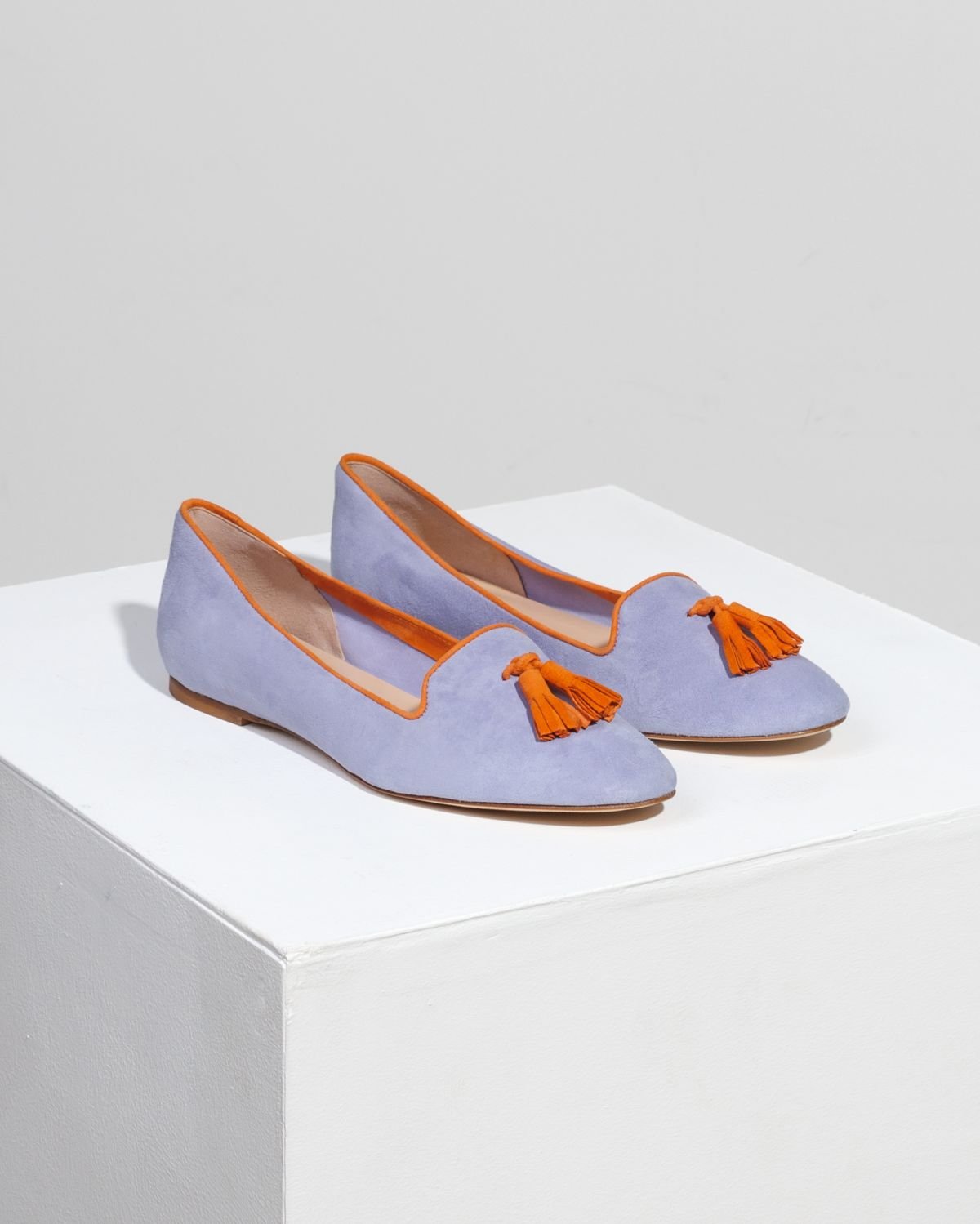 Лиловые замшевые лоферы - Image 3 of 5