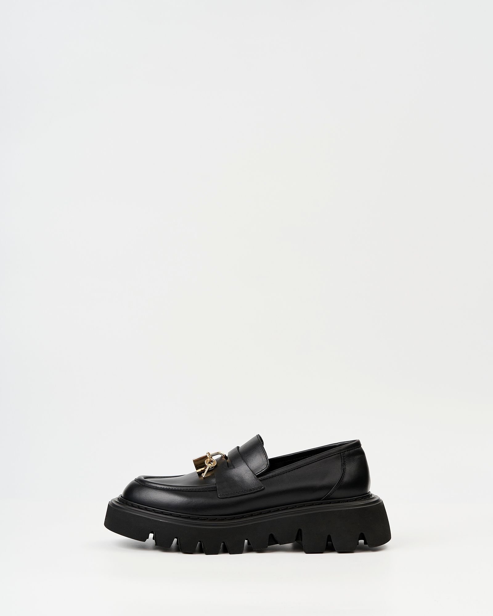 Черные кожаные лоферы - Main image