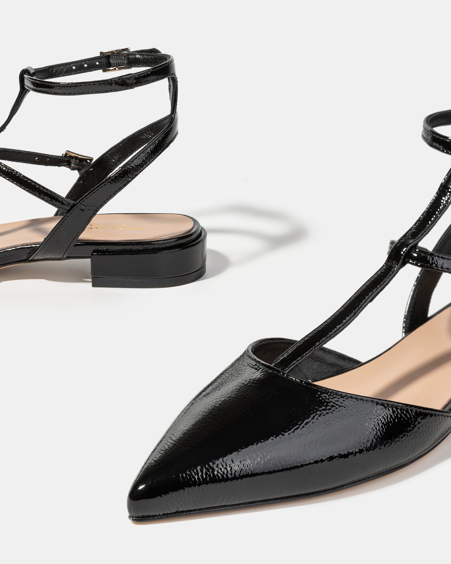 Черные лакированные туфли с ремешками - Image 4 of 4