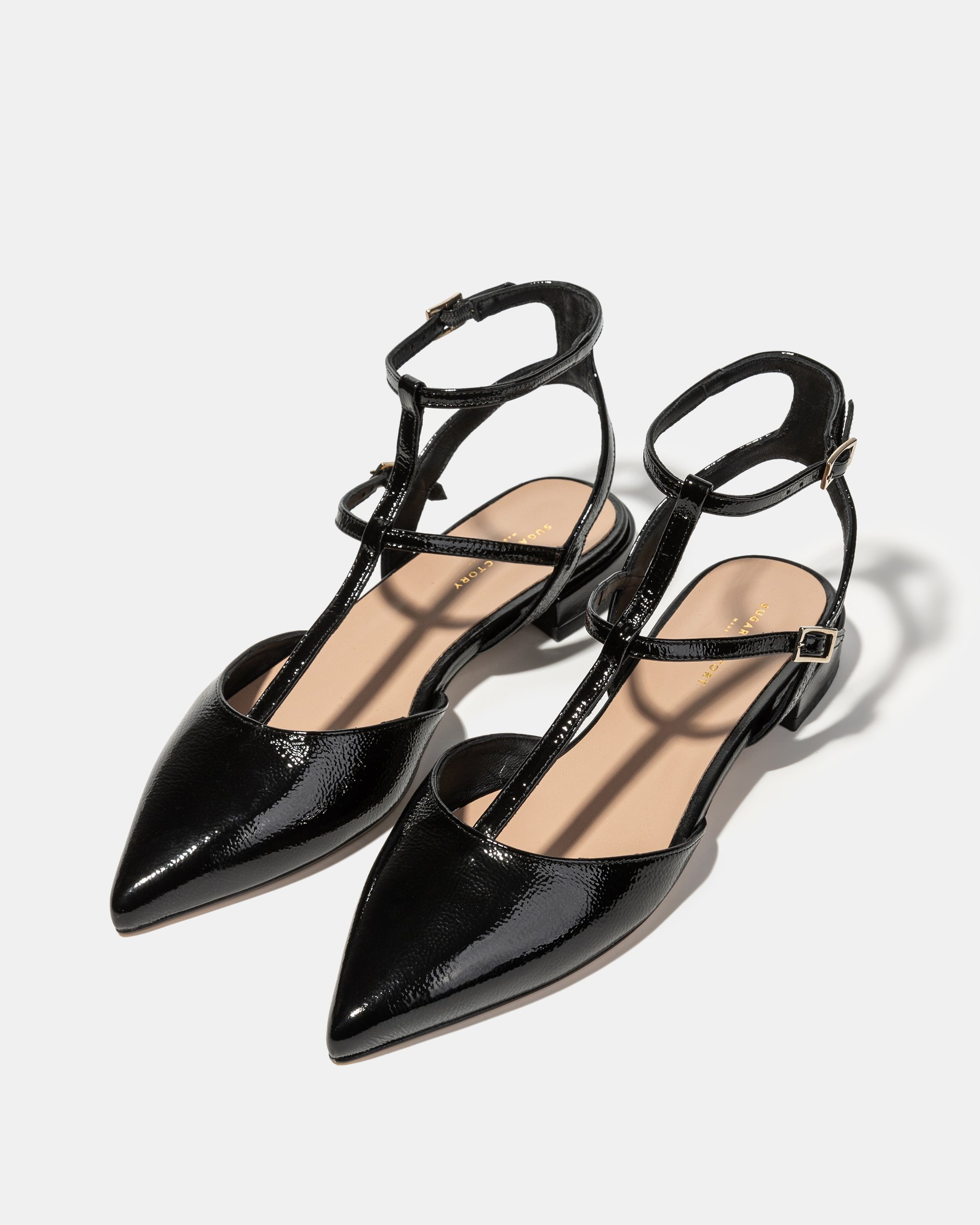 Черные лакированные туфли с ремешками - Image 2 of 4