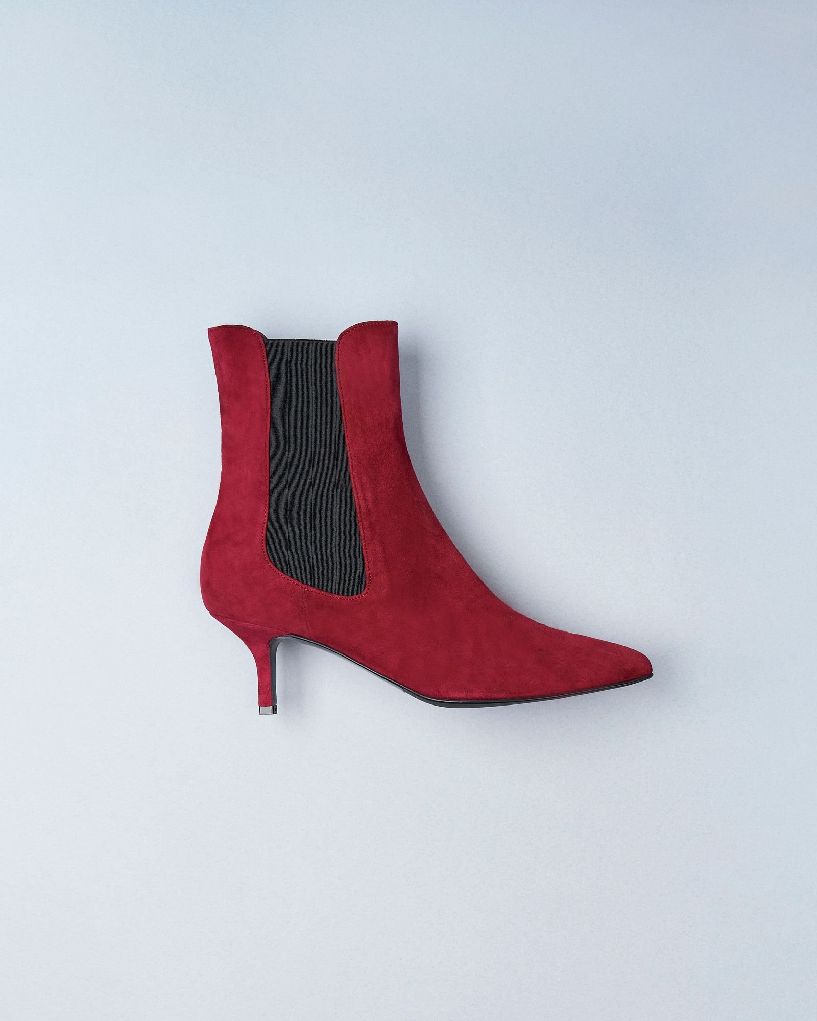 Бордовые замшевые ботильоны - Image 6 of 6