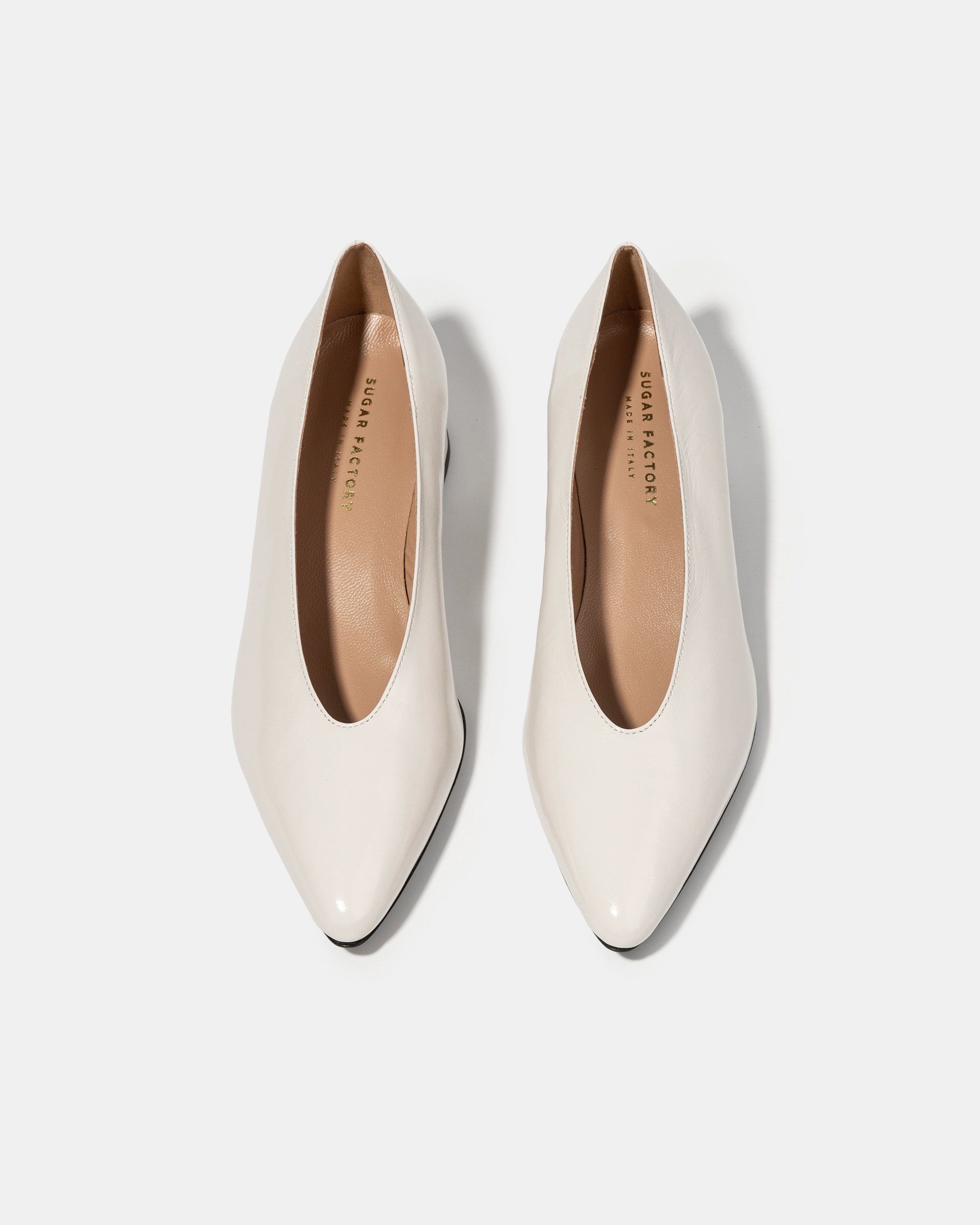 Белые кожаные туфли - Image 3 of 5