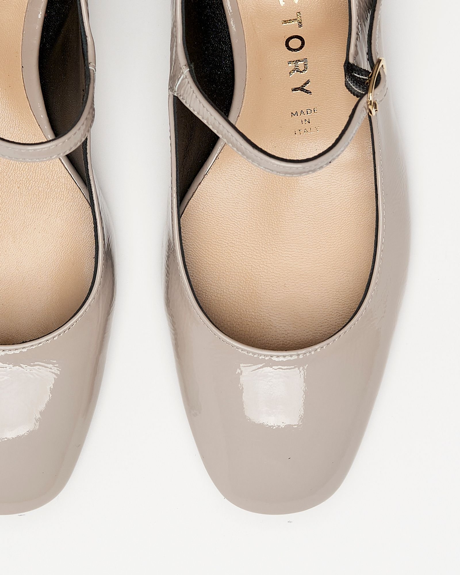 Бежевые кожаные туфли - Image 5 of 7