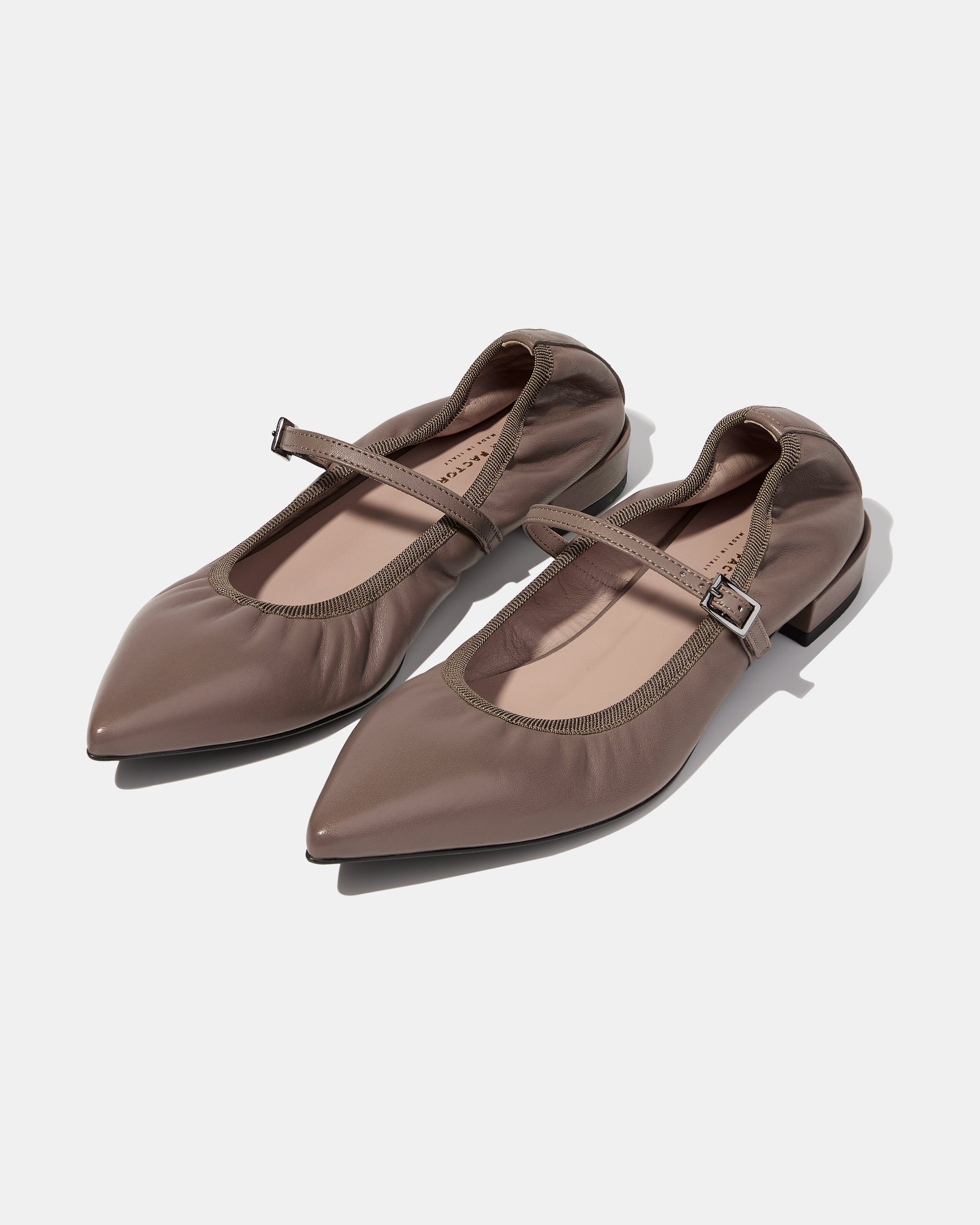 Темно-серые кожаные туфли - Image 2 of 4