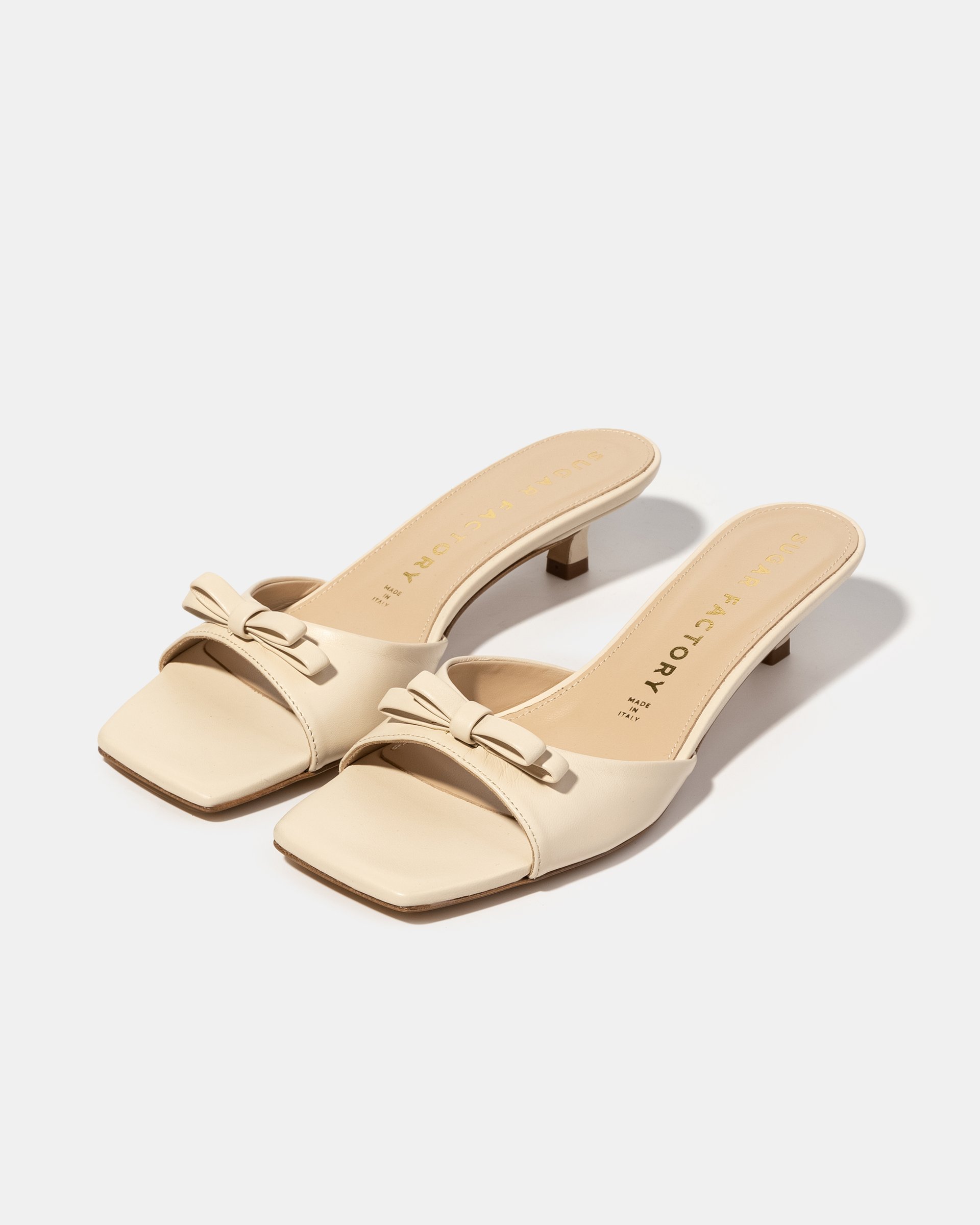 Бежевые мюли с бантиком - Image 2 of 5