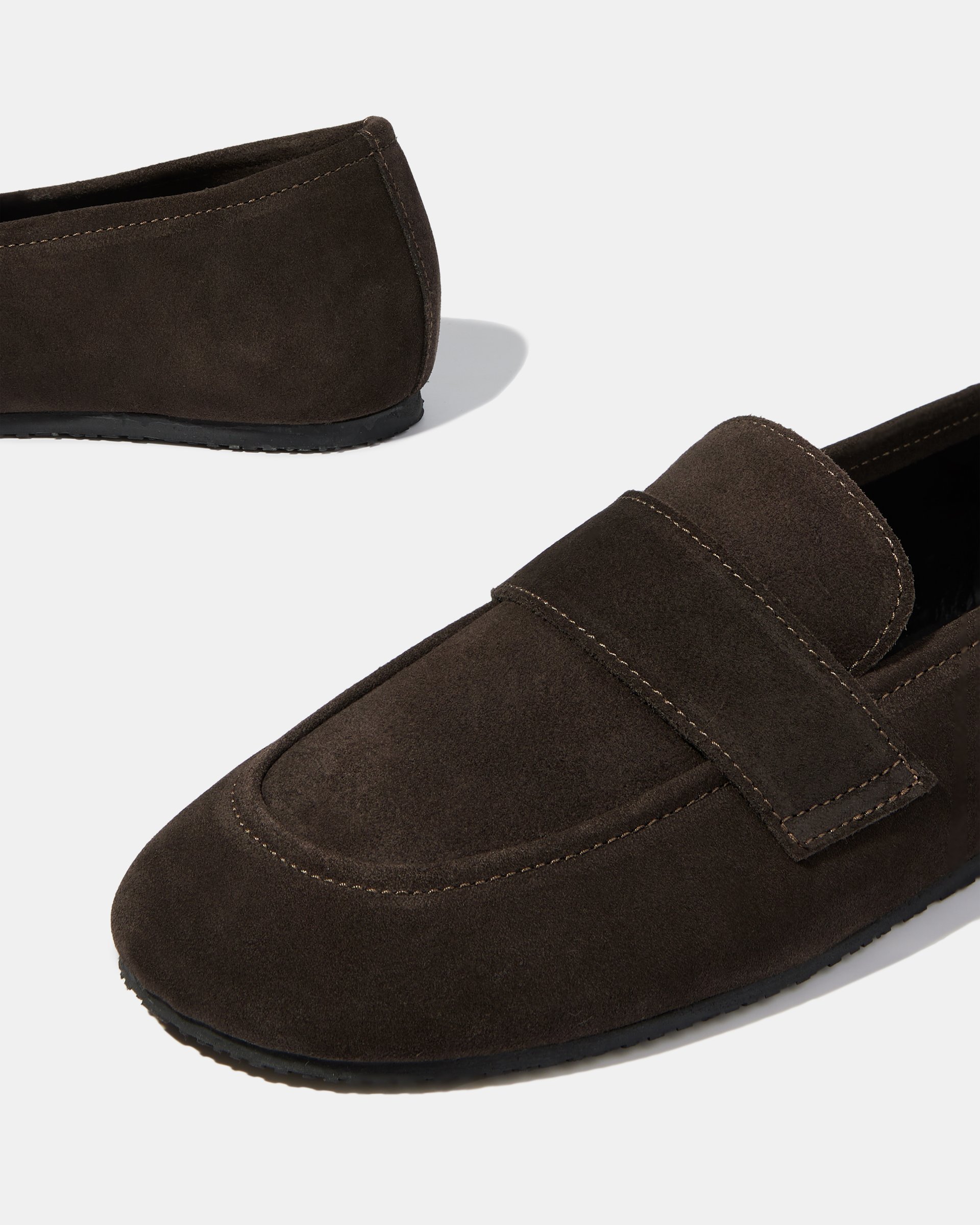 Темно-коричневые замшевые мокасины - Image 3 of 4