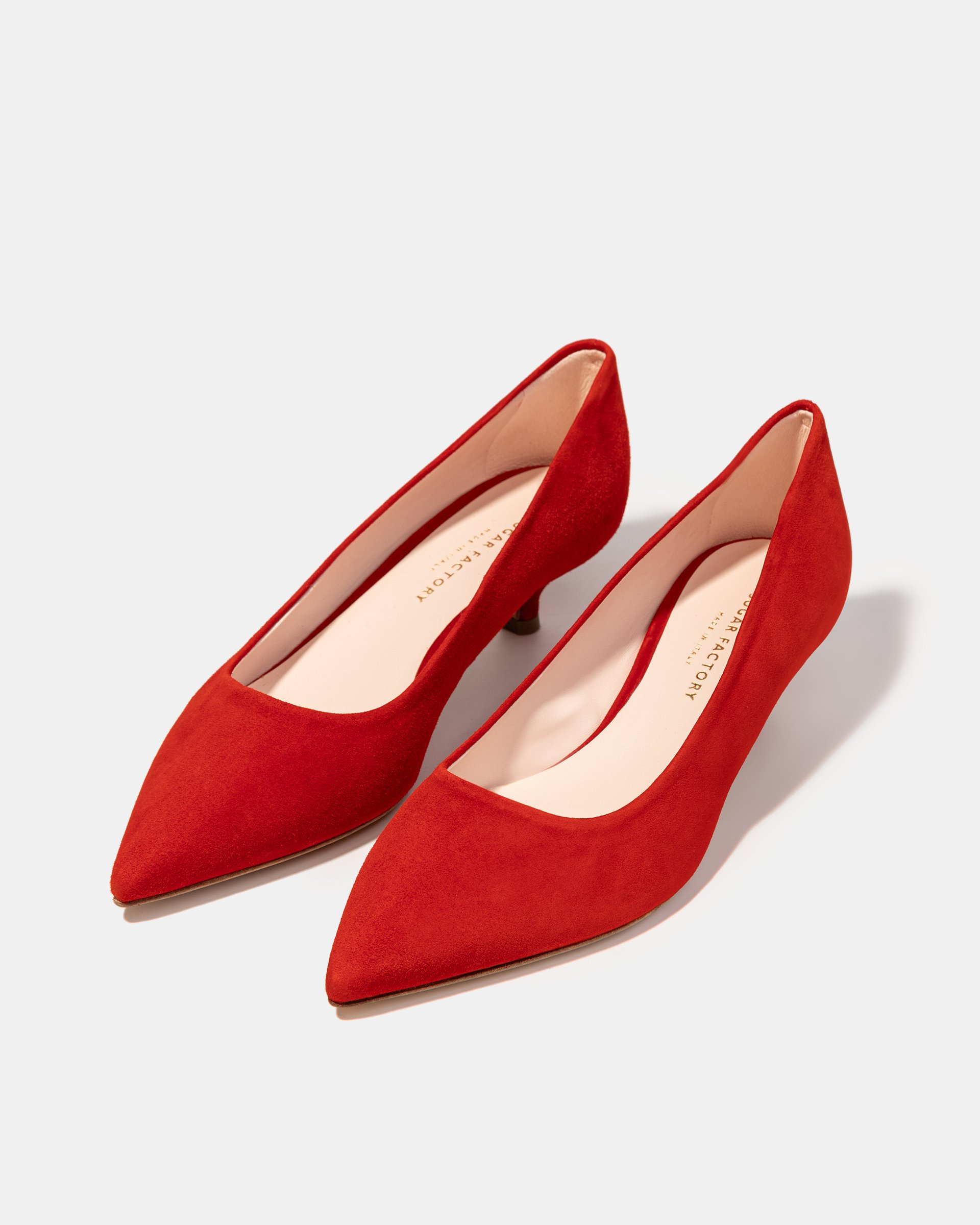 Красные замшевые классические туфли - Image 2 of 5