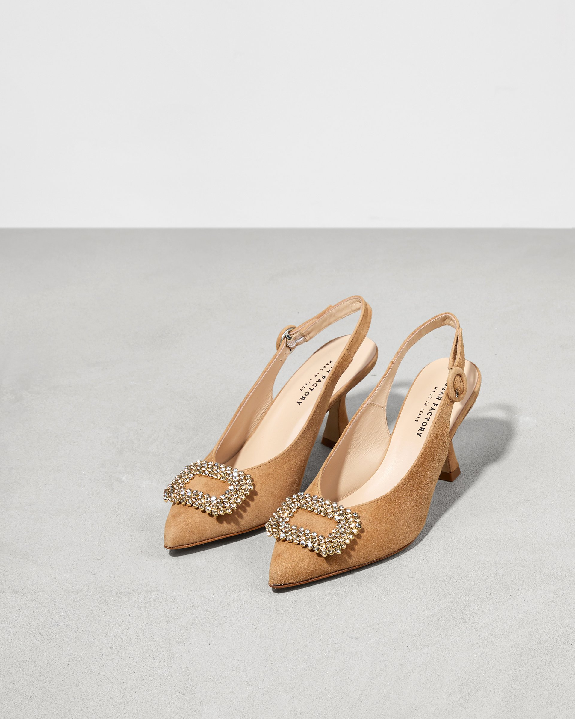 Песочные замшевые туфли - Image 4 of 6