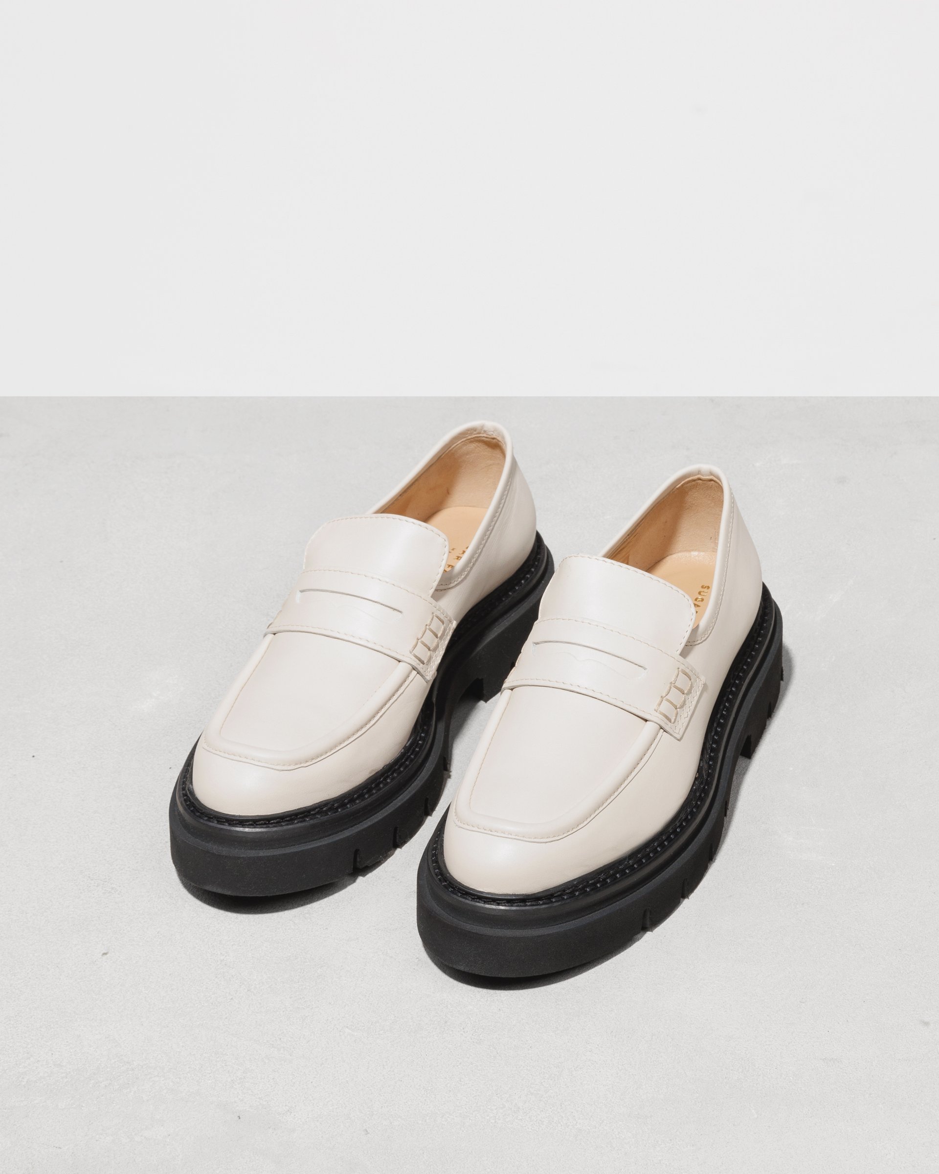 Молочные кожаные лоферы - Image 3 of 5