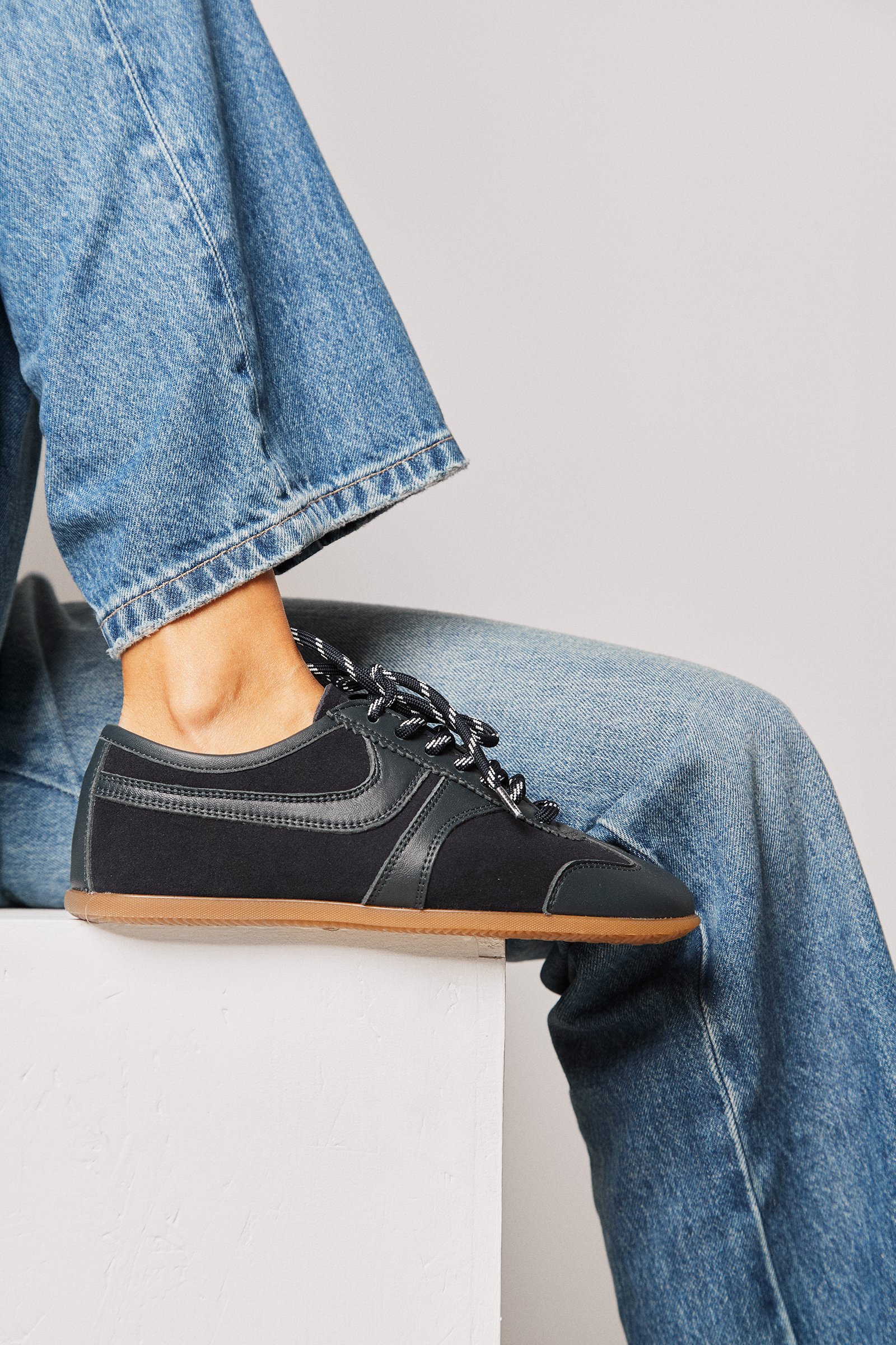 Темно-синие кожаные кеды - Image 5 of 5