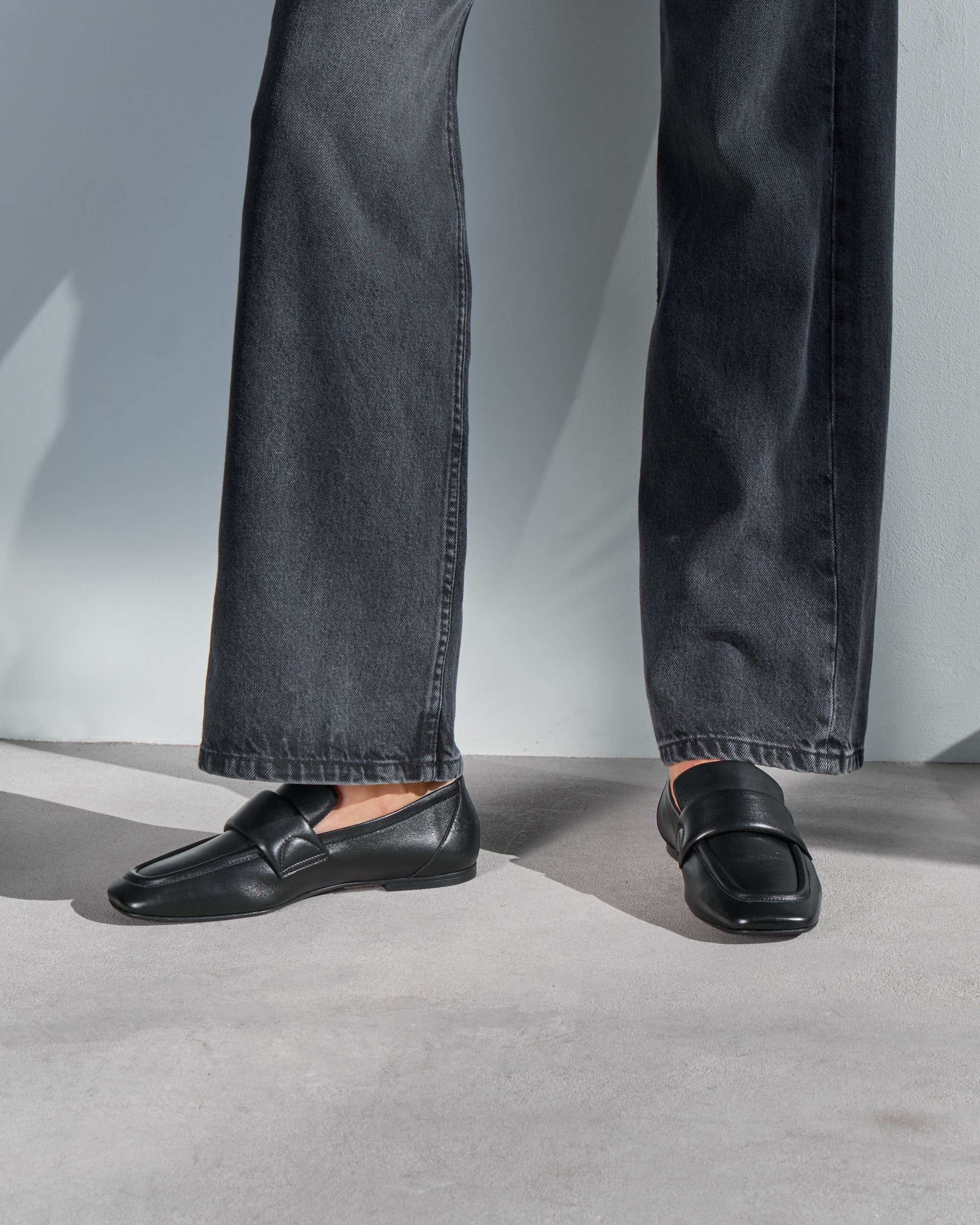 Черные кожаные лоферы с пряжкой - Image 6 of 6