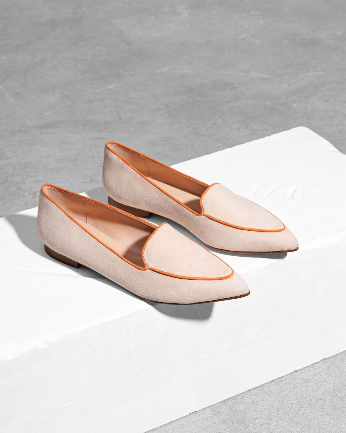 Светло-бежевые замшевые лоферы - Image 3 of 4