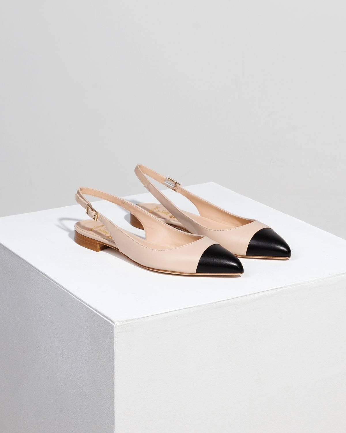 Бежевые кожаные туфли - Image 3 of 4