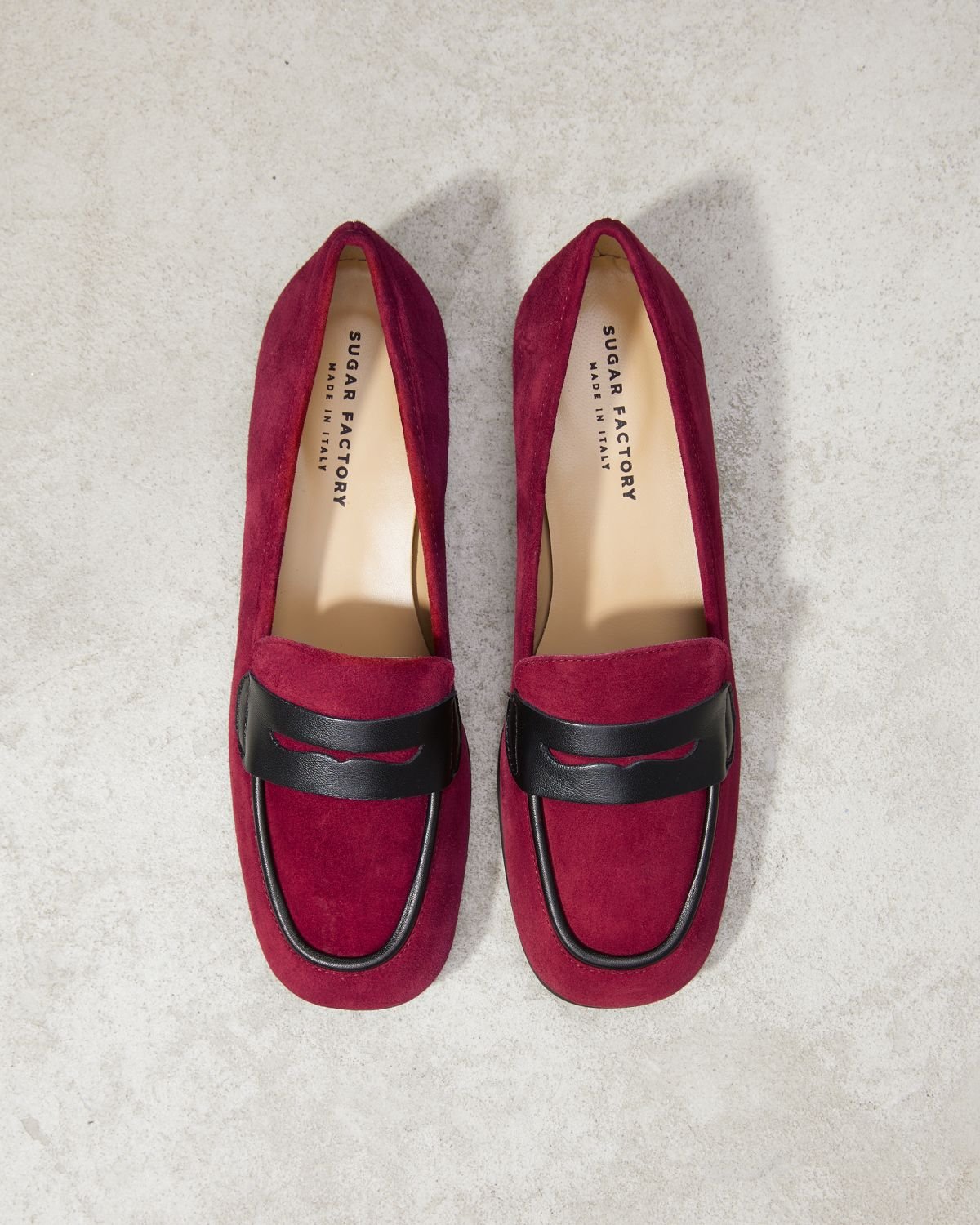 Бордовые замшевые лоферы - Image 3 of 4