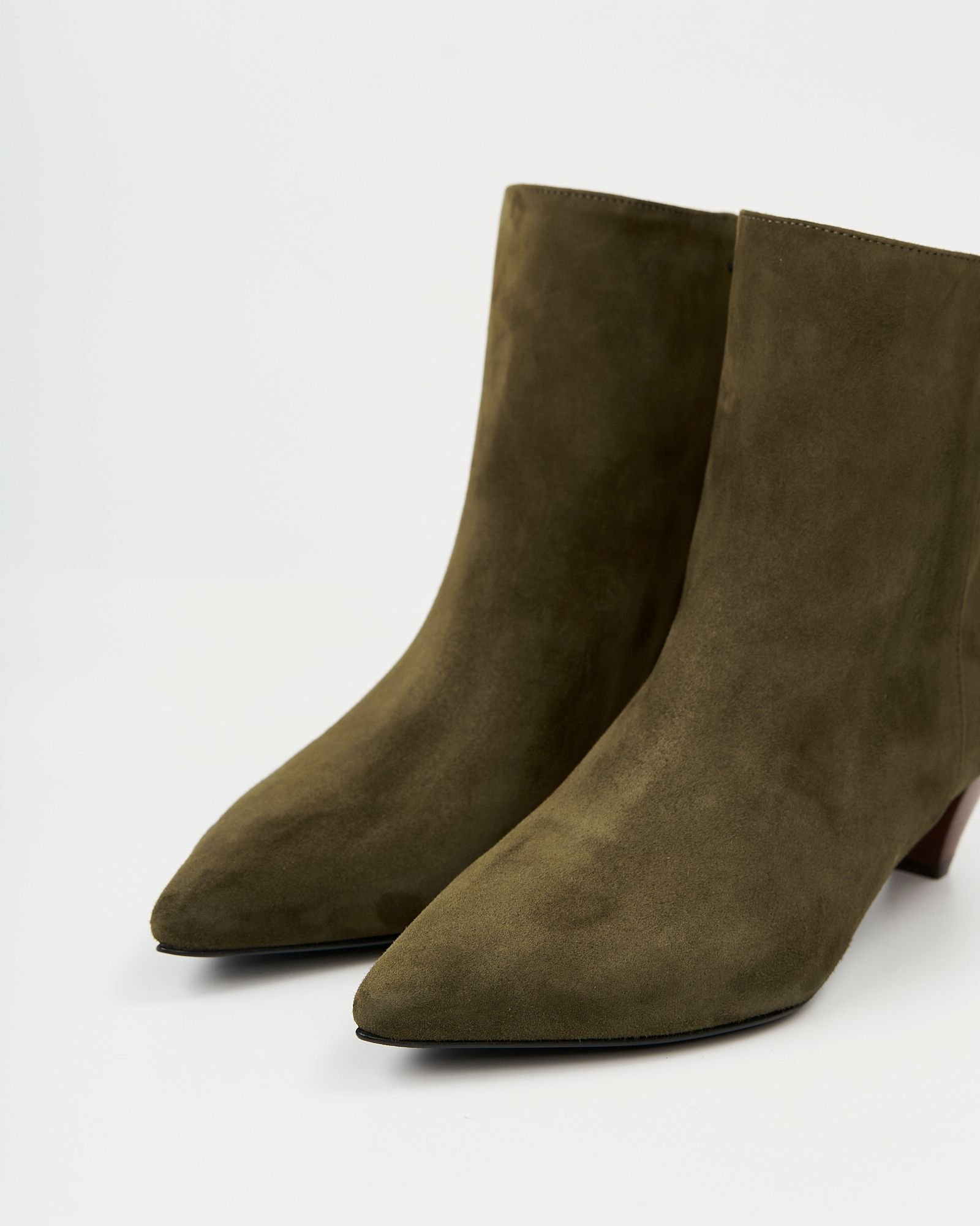 Зеленые замшевые ботильоны - Image 4 of 5