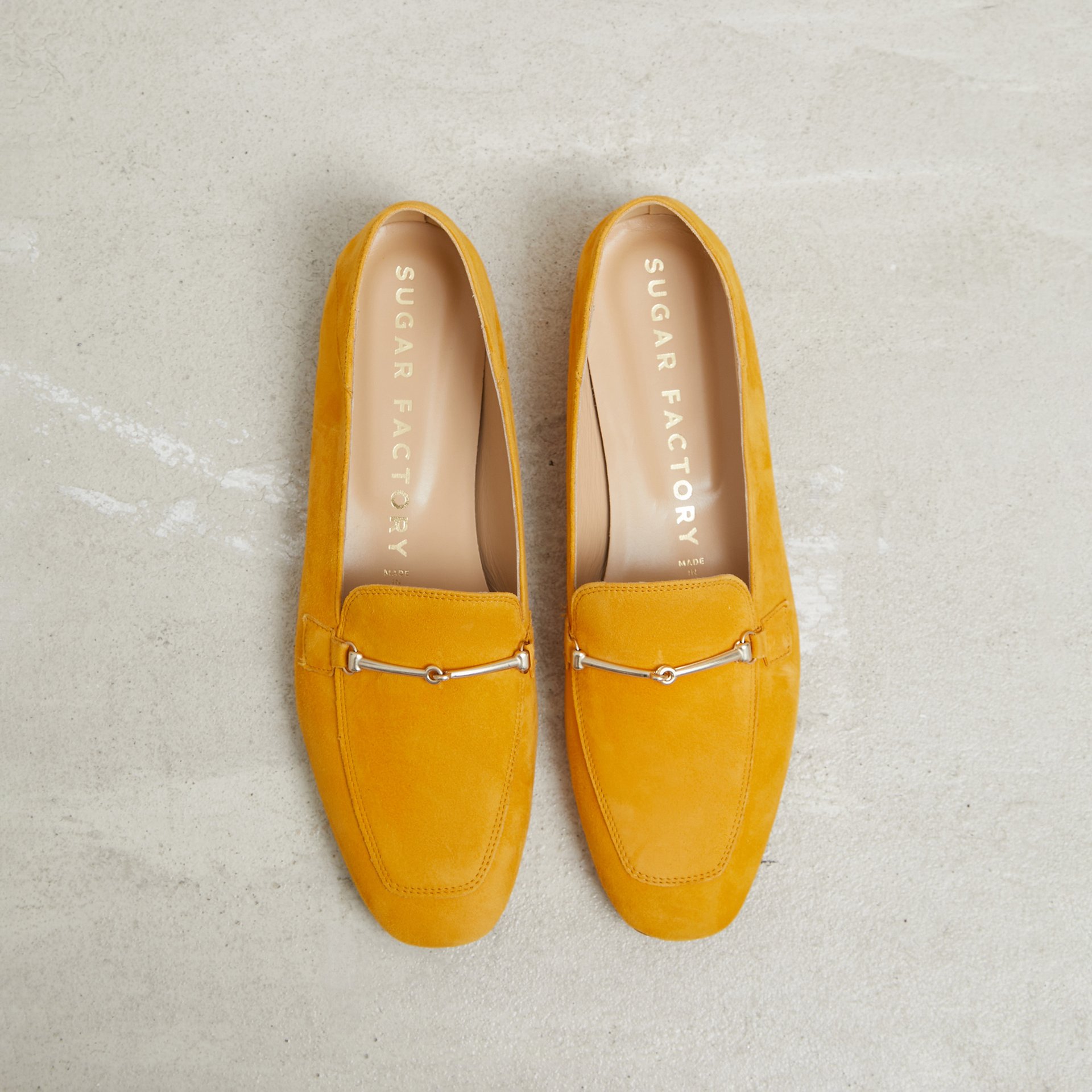 Желтые замшевые лоферы - Image 2 of 5