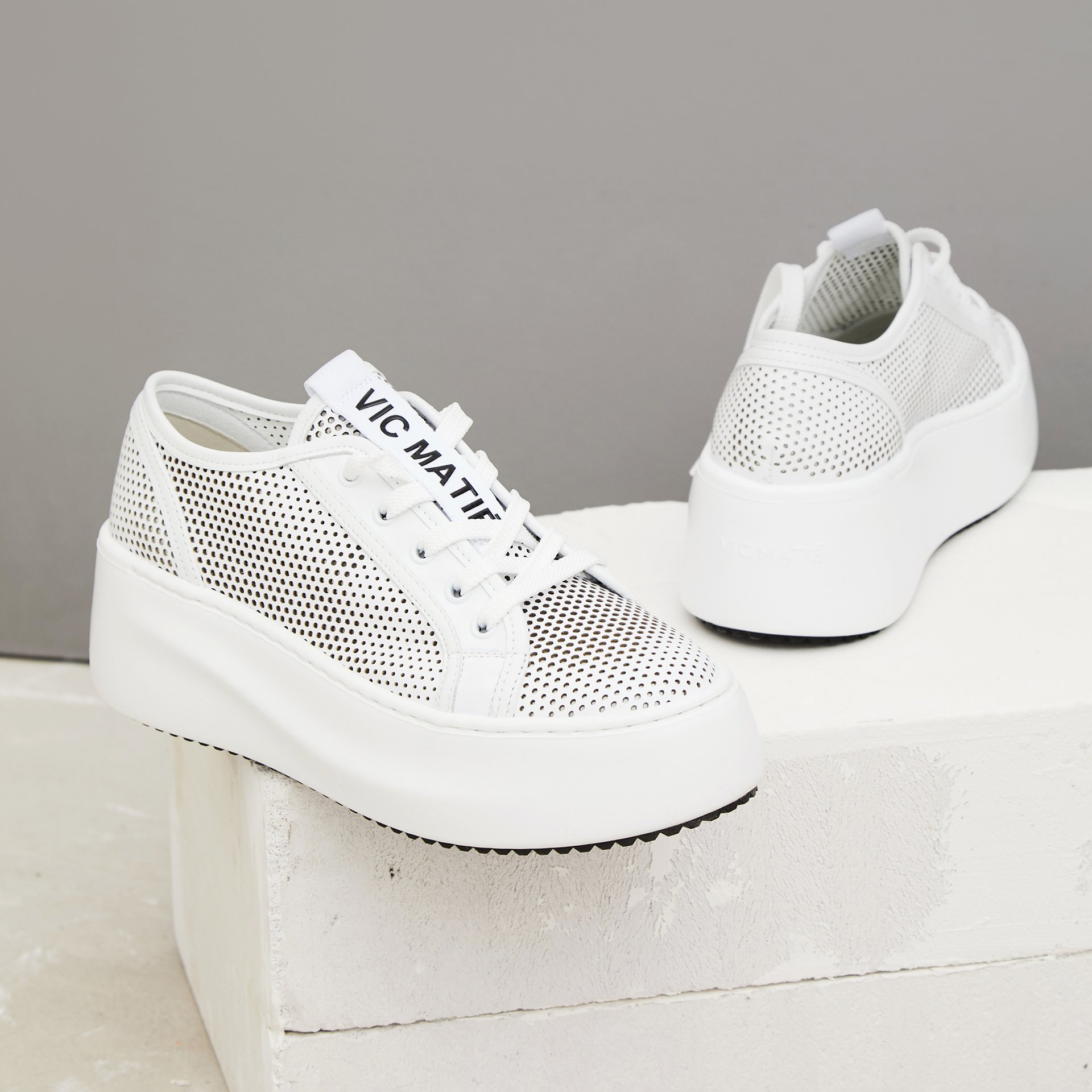 Белые кожаные кеды - Image 2 of 5