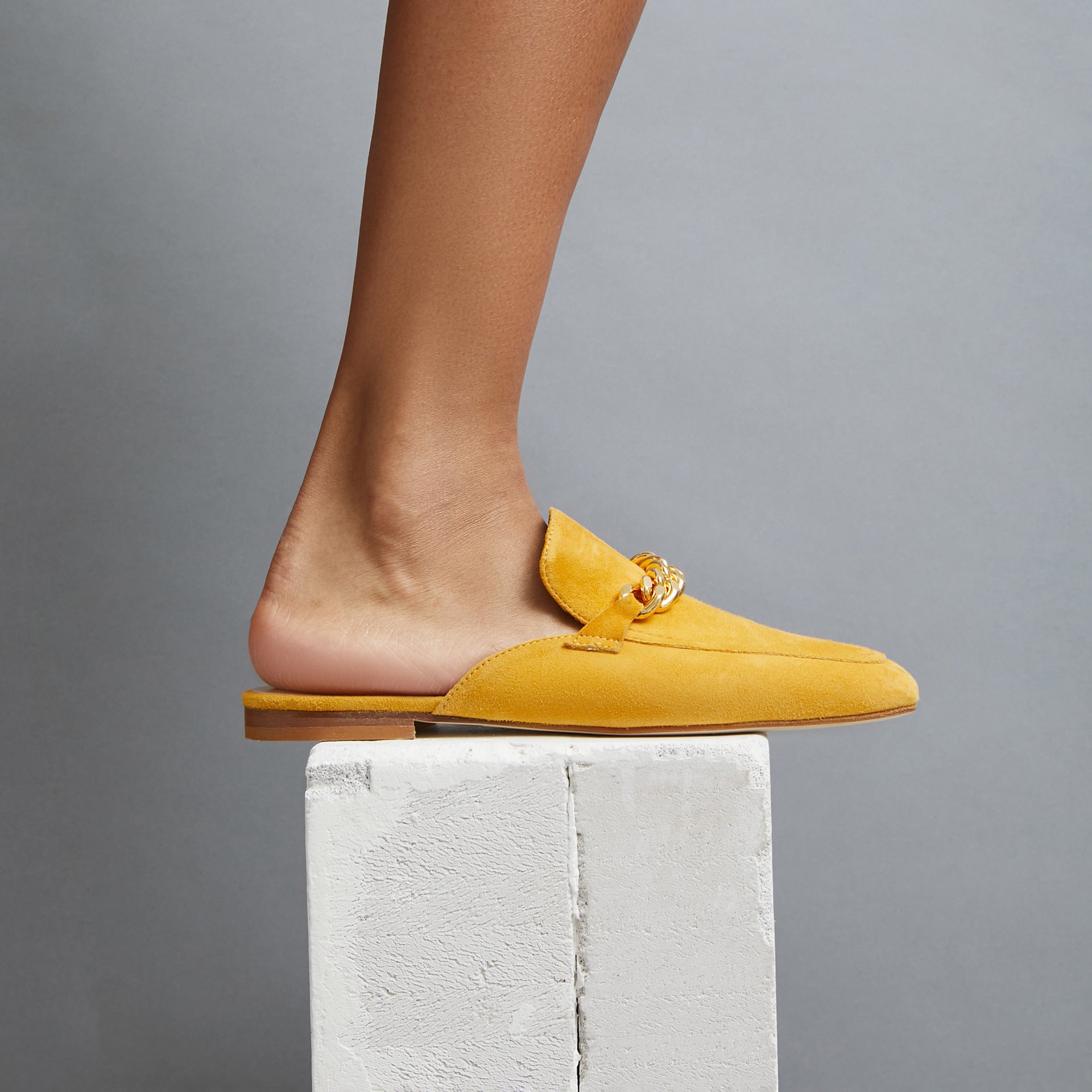 Желтые замшевые слиперы - Image 4 of 5