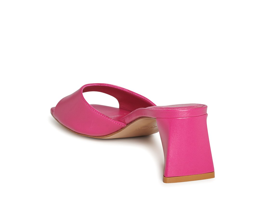 Розовые кожаные мюли - Image 3 of 5