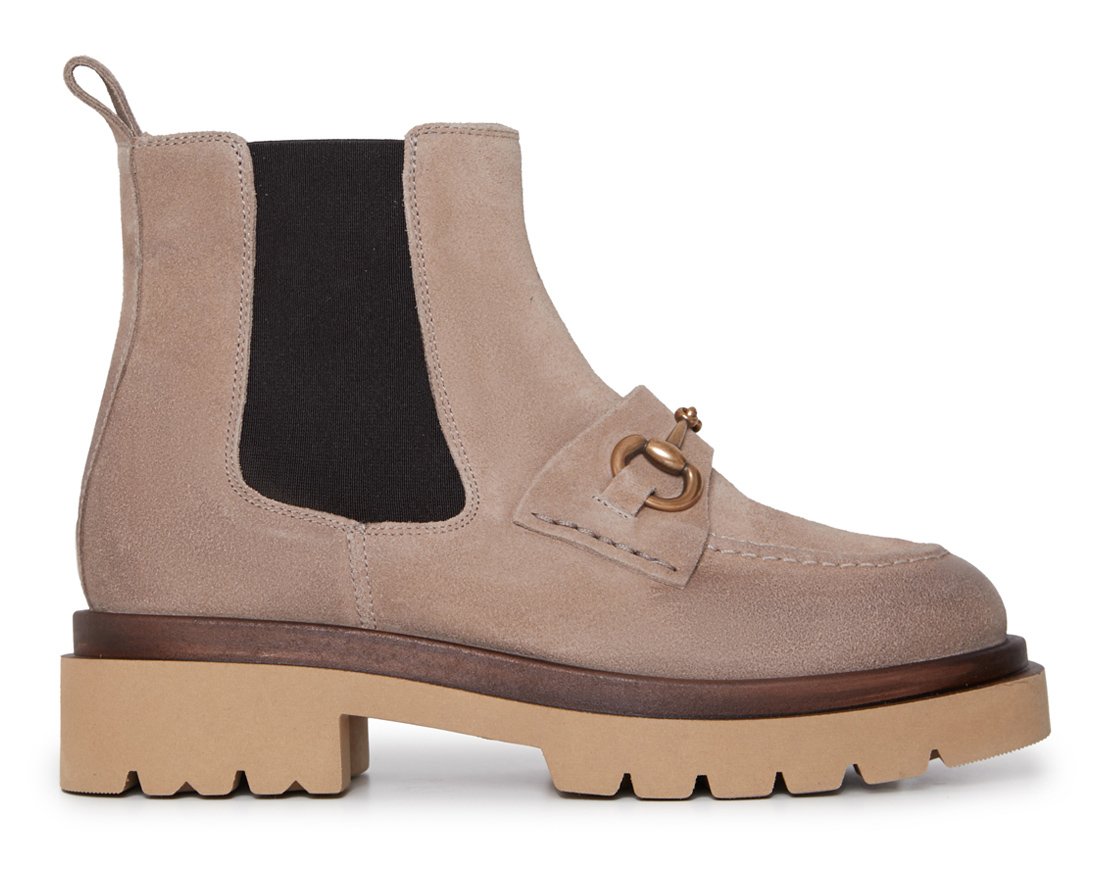 Бежевые замшевые челси - Main image