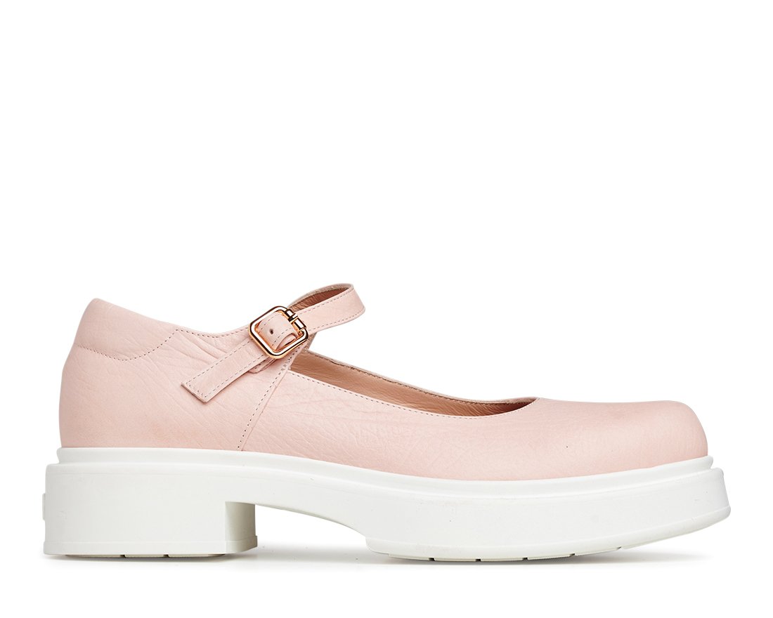 Розовые кожаные туфли - Main image