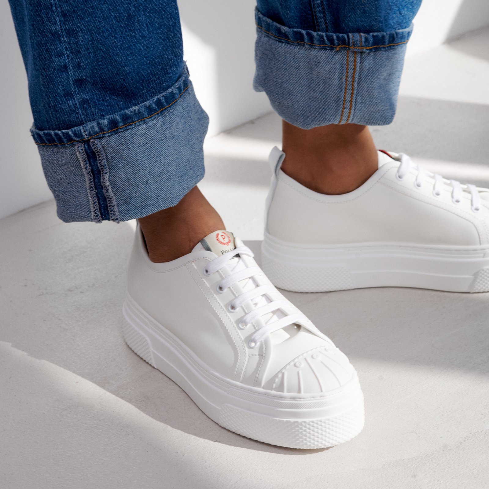 Белые кожаные кеды - Image 5 of 5