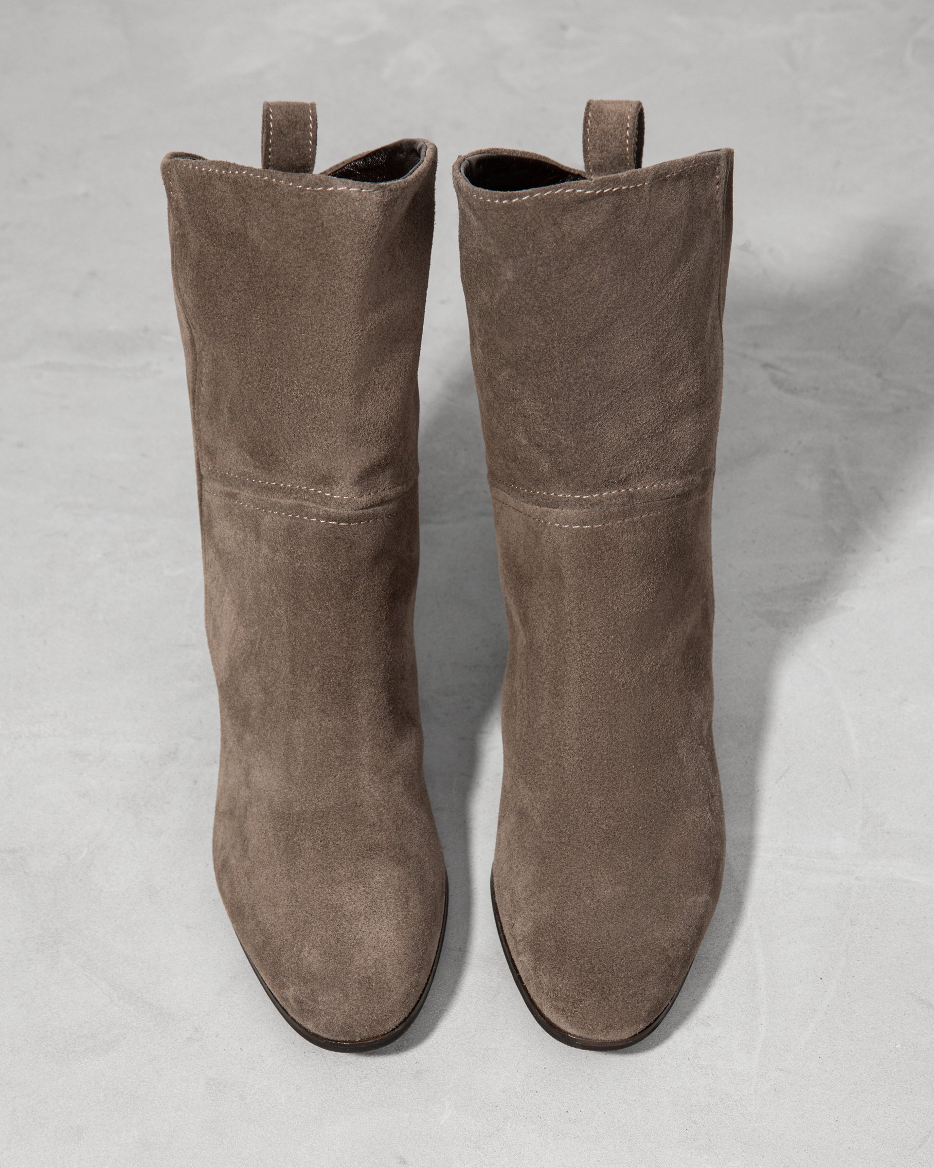 Серые замшевые полусапоги - Image 3 of 6