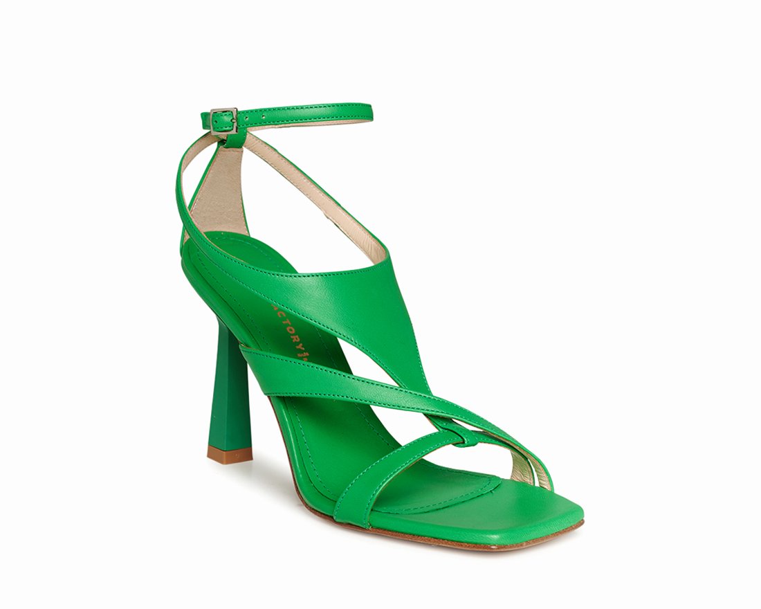 Зеленые кожаные босоножки - Image 2 of 5