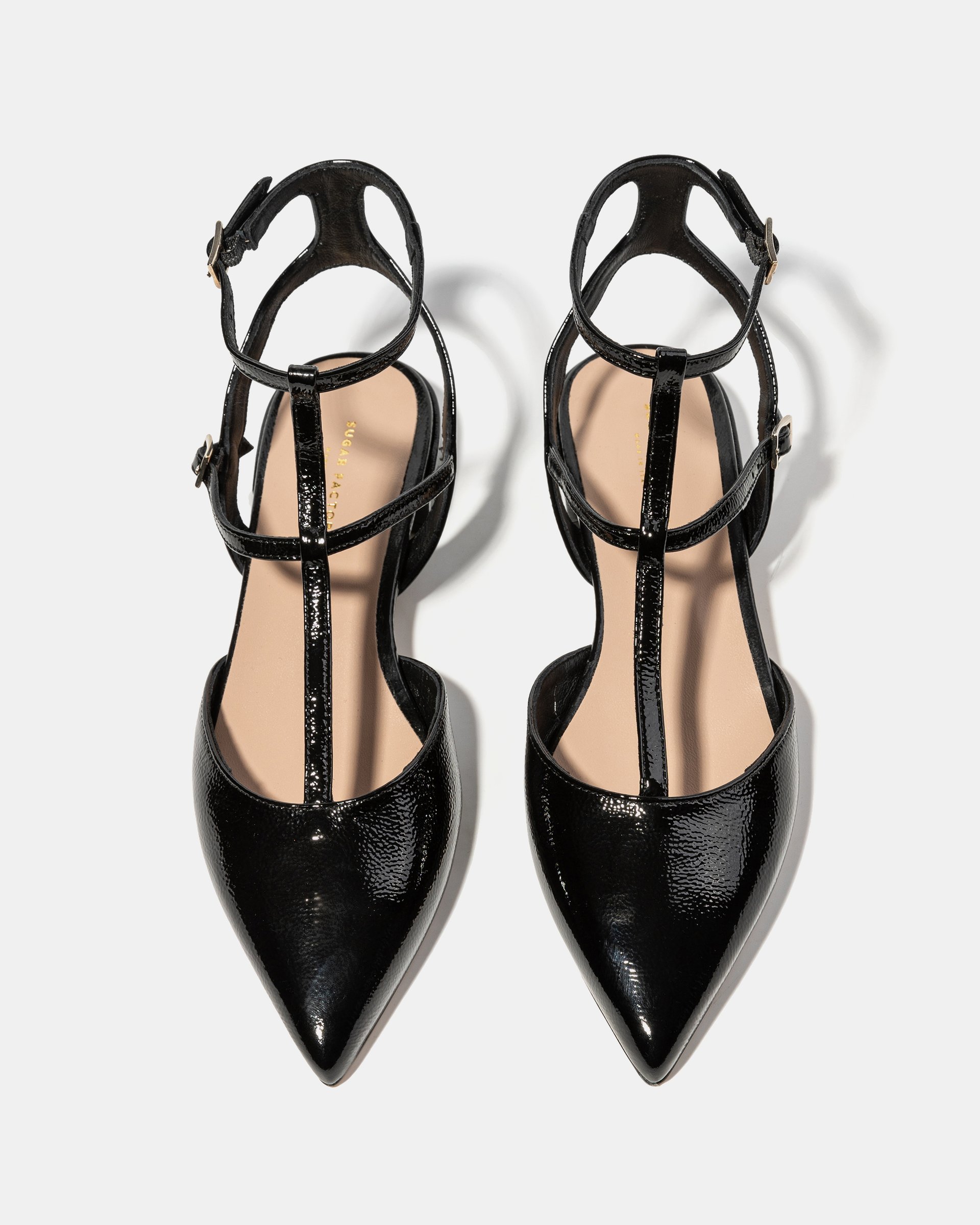 Черные лакированные туфли с ремешками - Image 3 of 4
