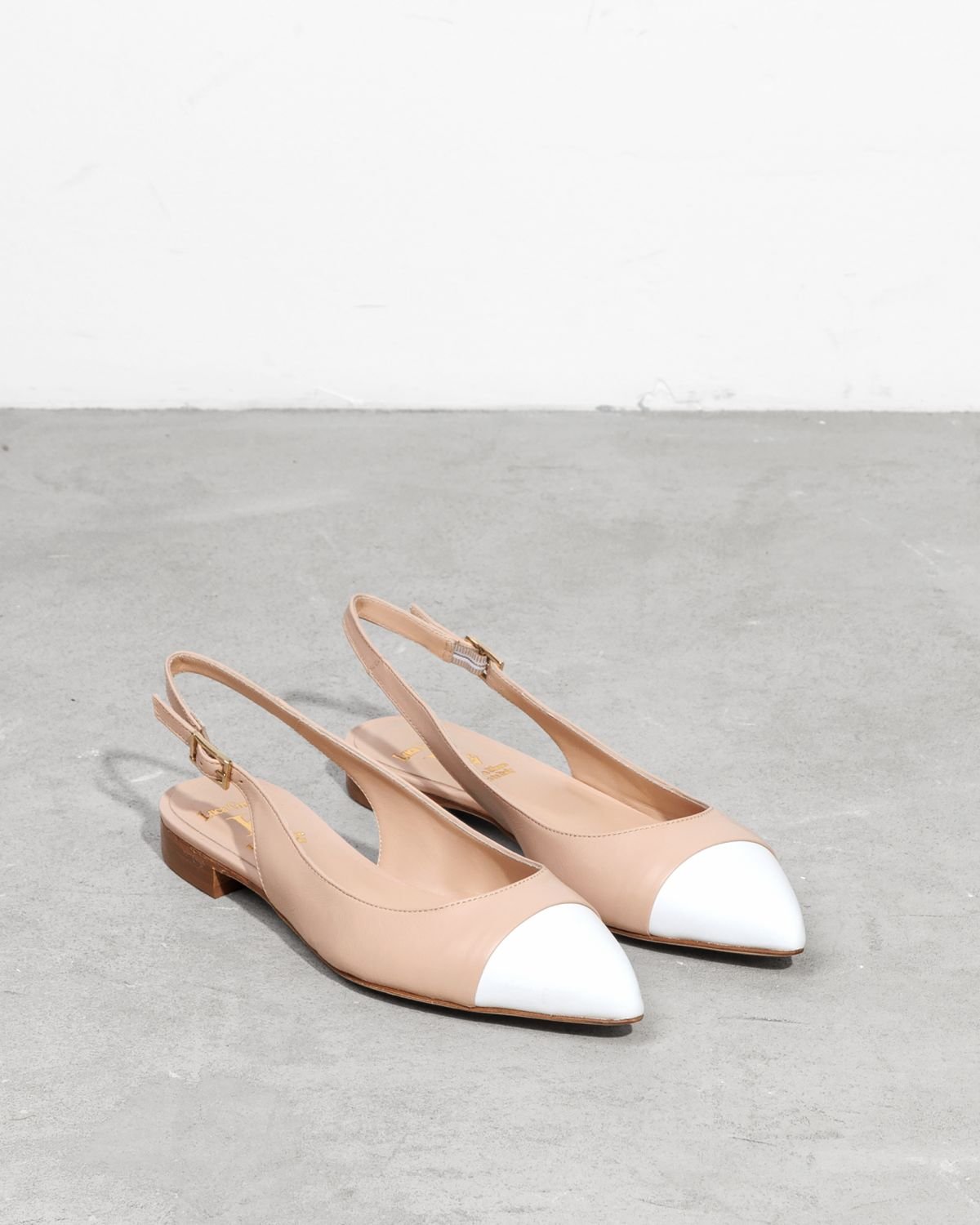 Бежевые кожаные туфли - Image 3 of 6