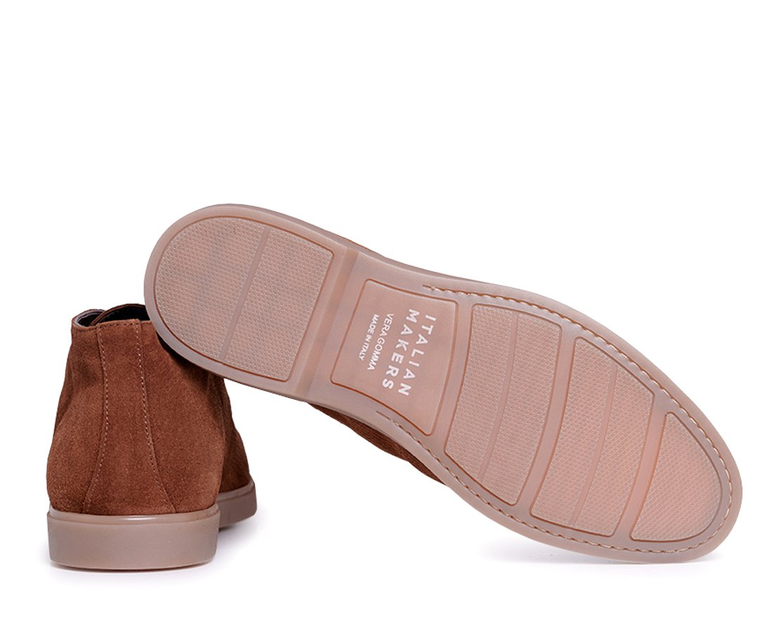 Мужские утепленные коричневые замшевые ботинки - Image 4 of 4