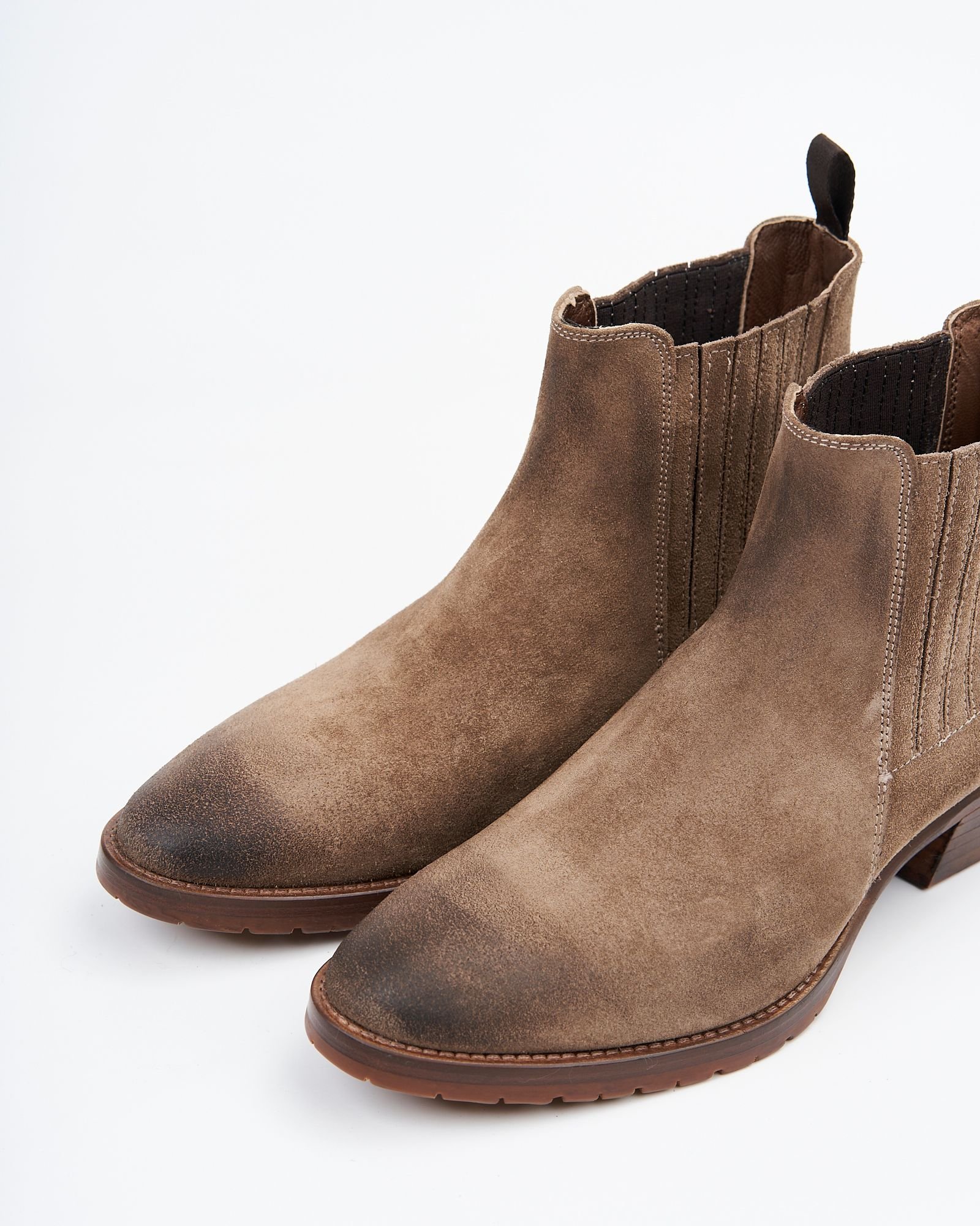 Светло-коричневые замшевые казаки - Image 4 of 6