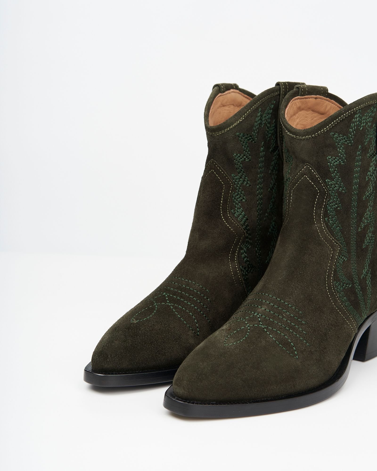 Зеленые замшевые казаки - Image 4 of 5