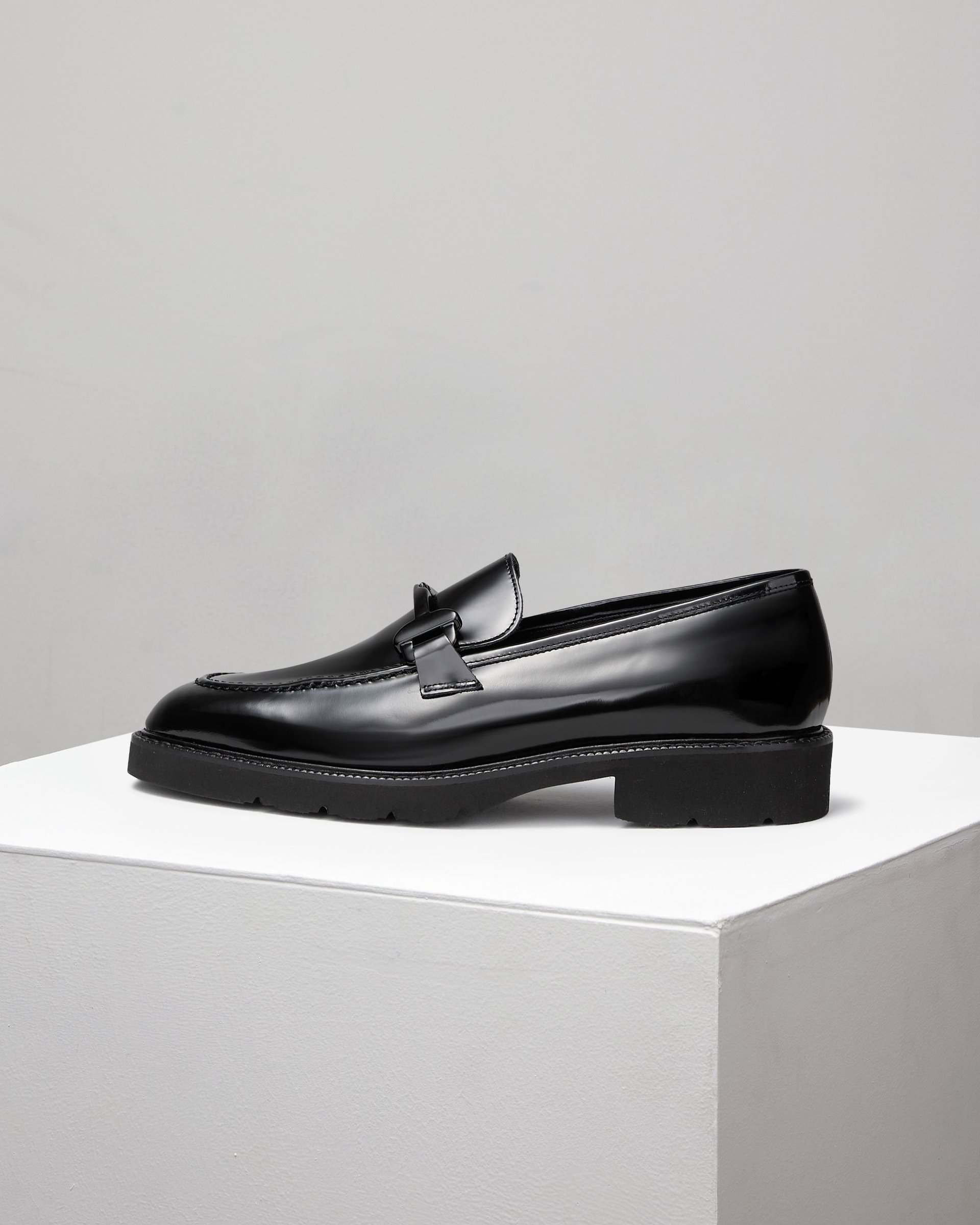 Черные кожаные лоферы - Main image