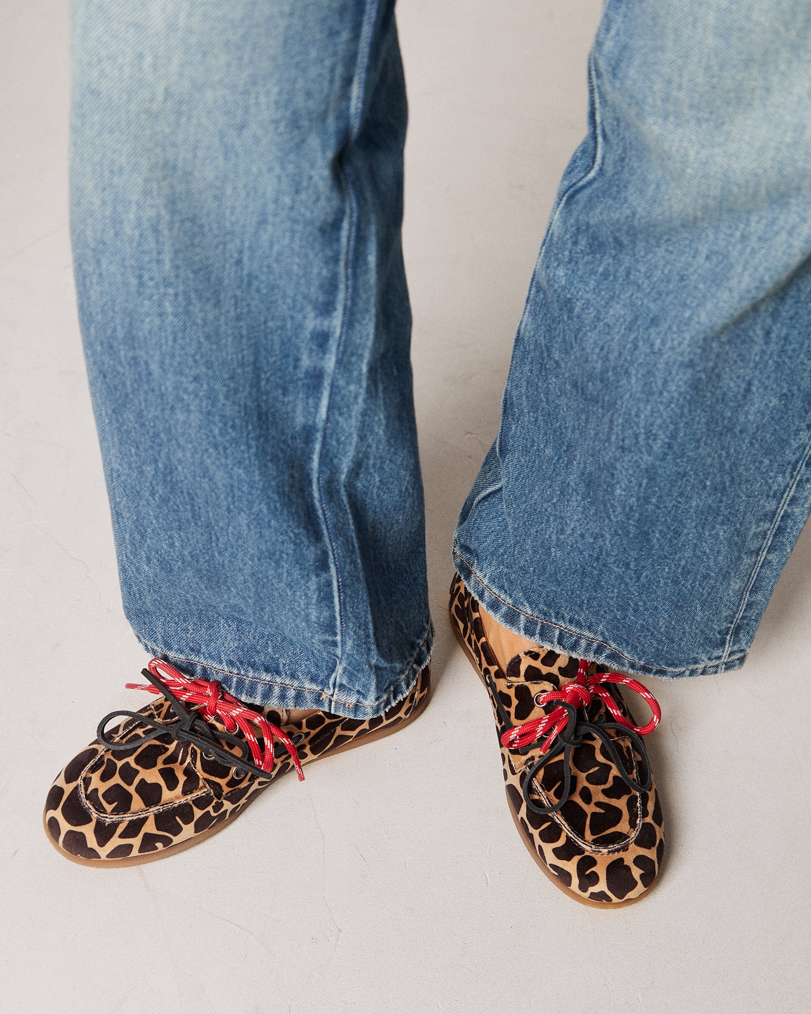 Мокасины из вельвета с анималистичным принтом - Image 5 of 6
