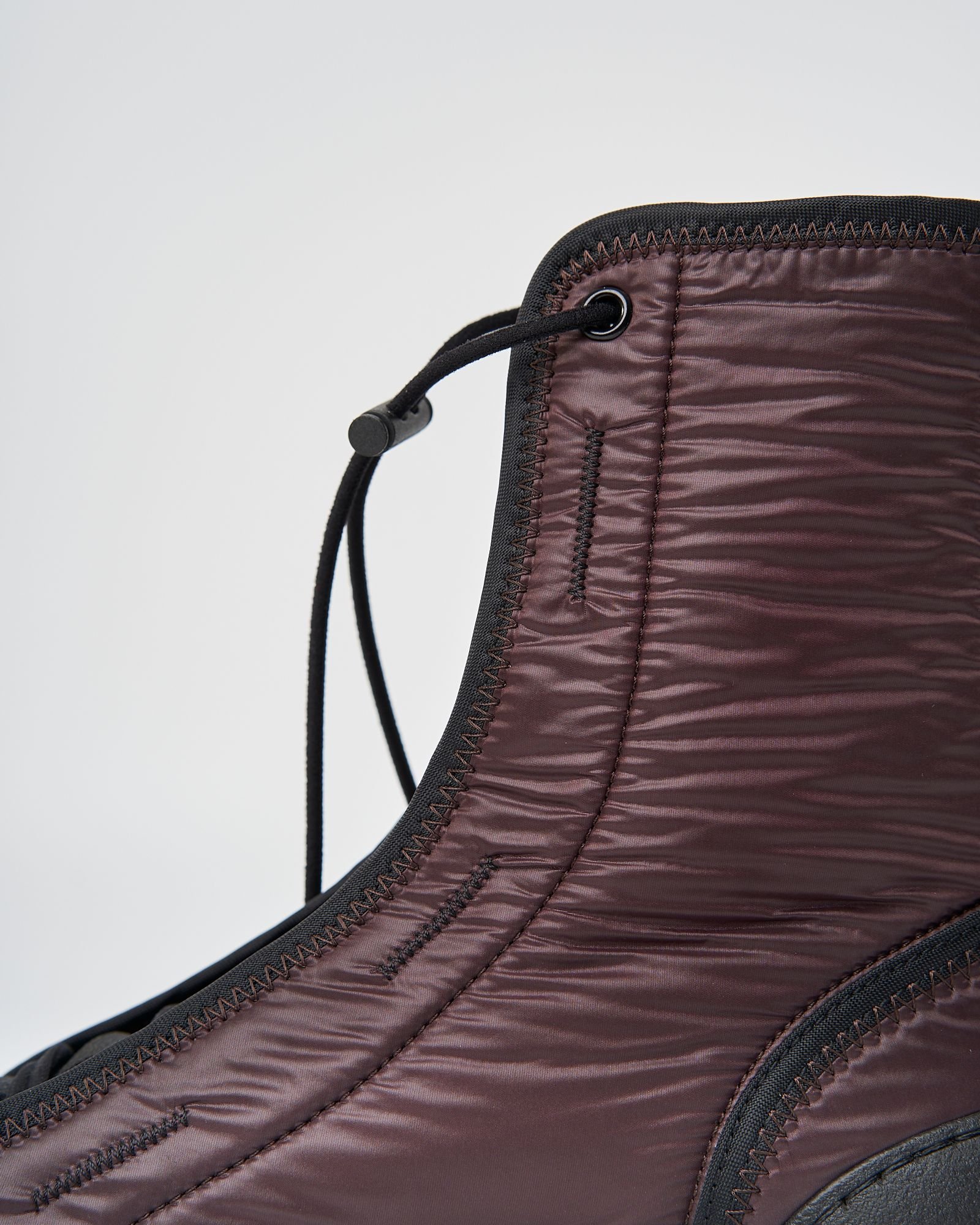 Бордовые текстильные ботинки - Image 3 of 5