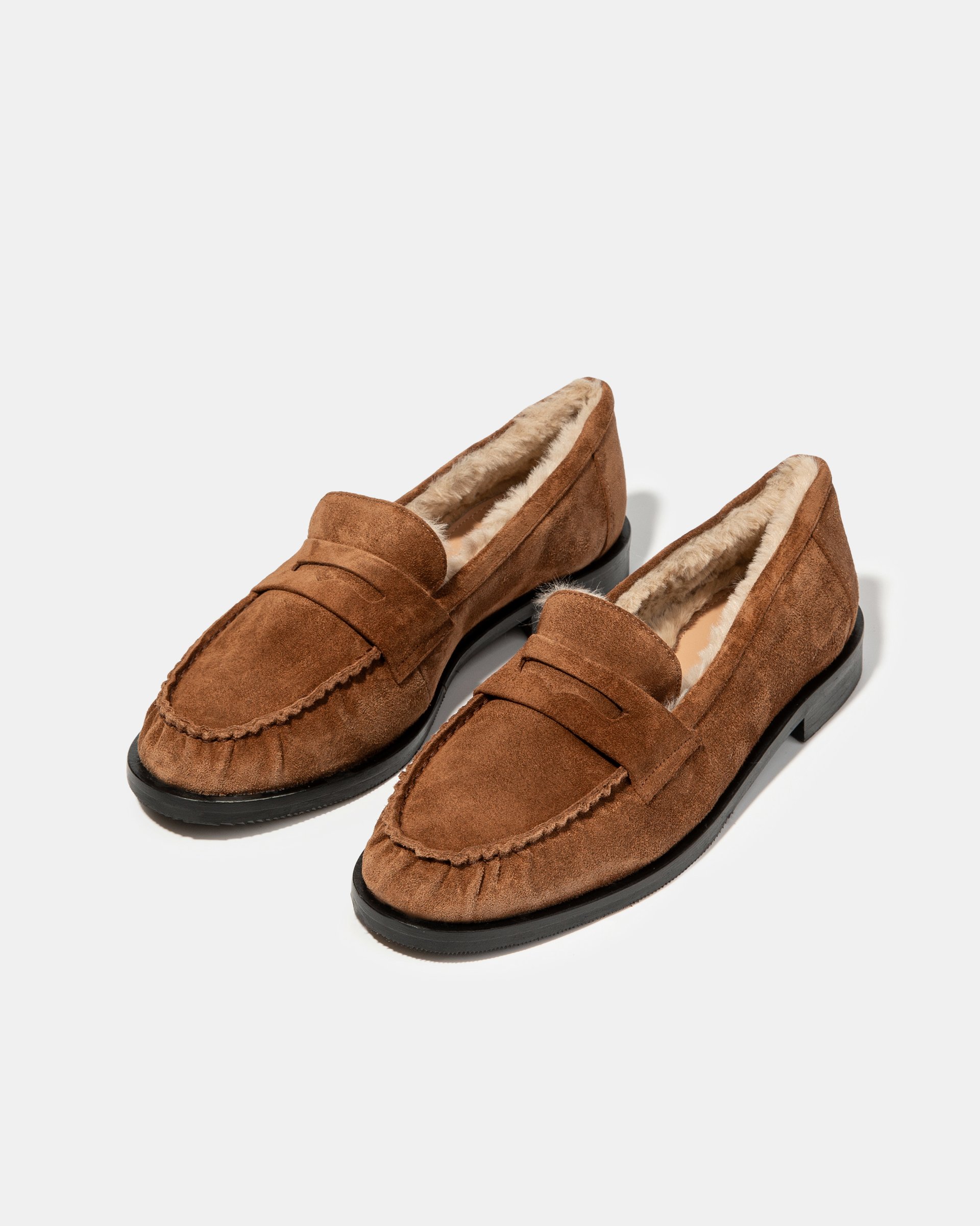 Коричневые замшевые лоферы - Image 2 of 5