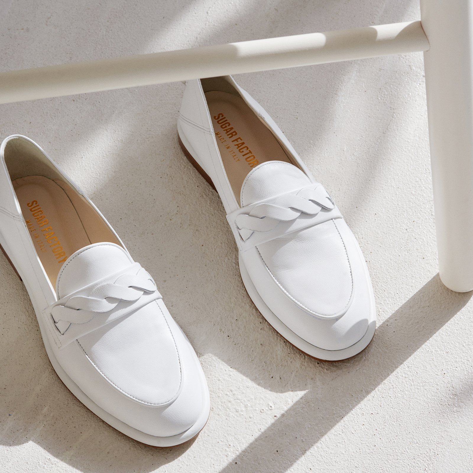 Белые кожаные лоферы - Image 5 of 5